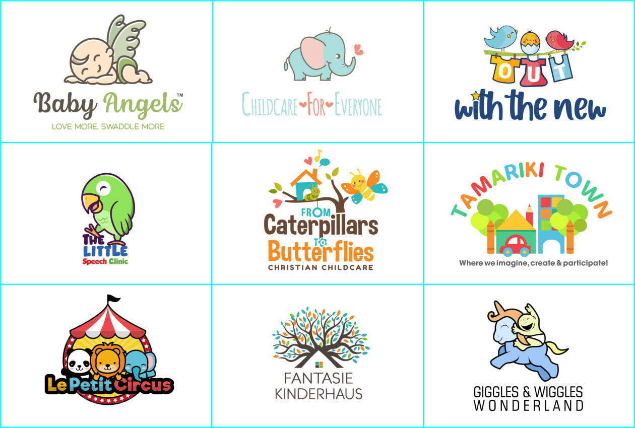 design cute baby shop and baby products logo