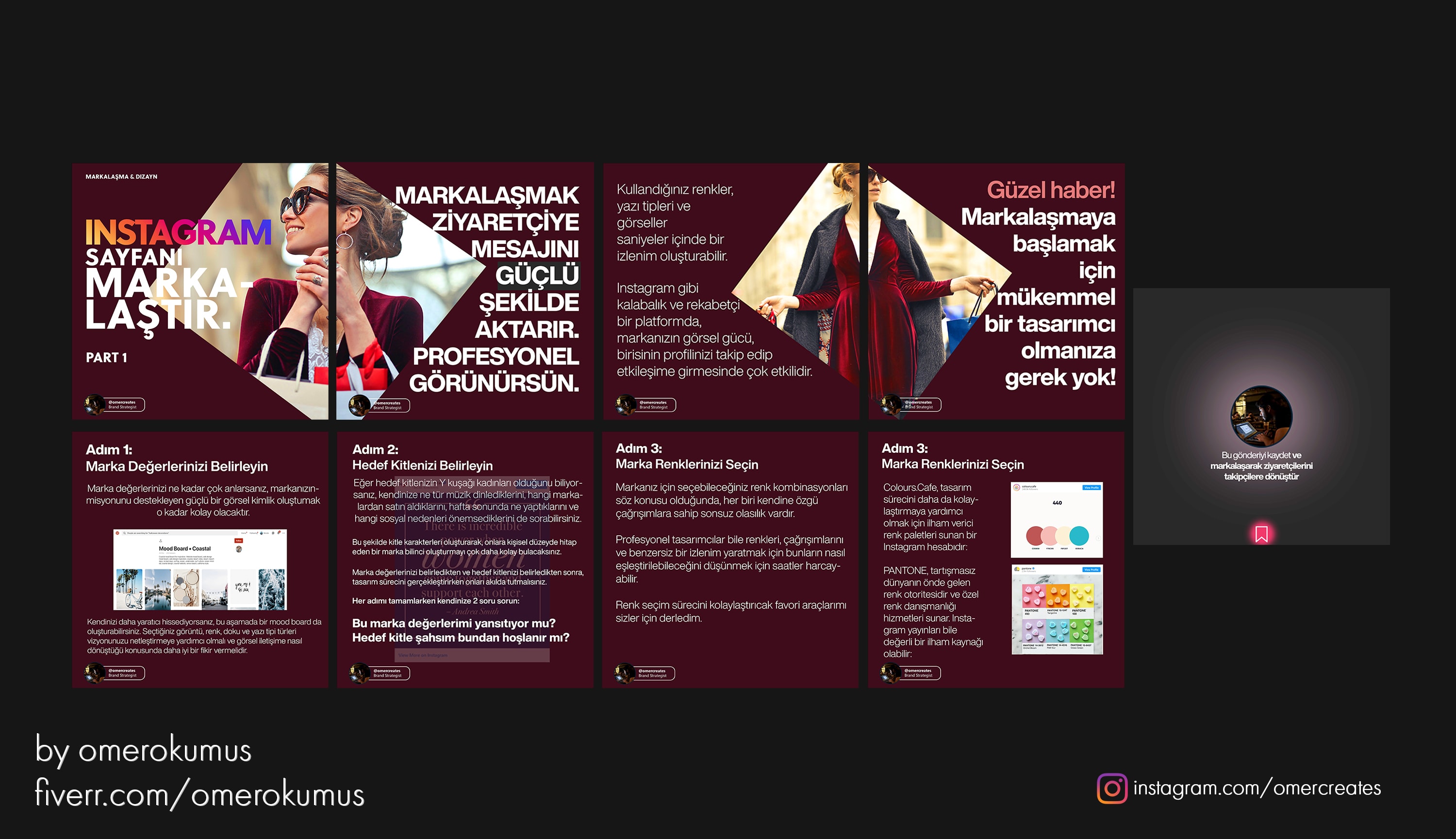 create a personalized instagram carousel post