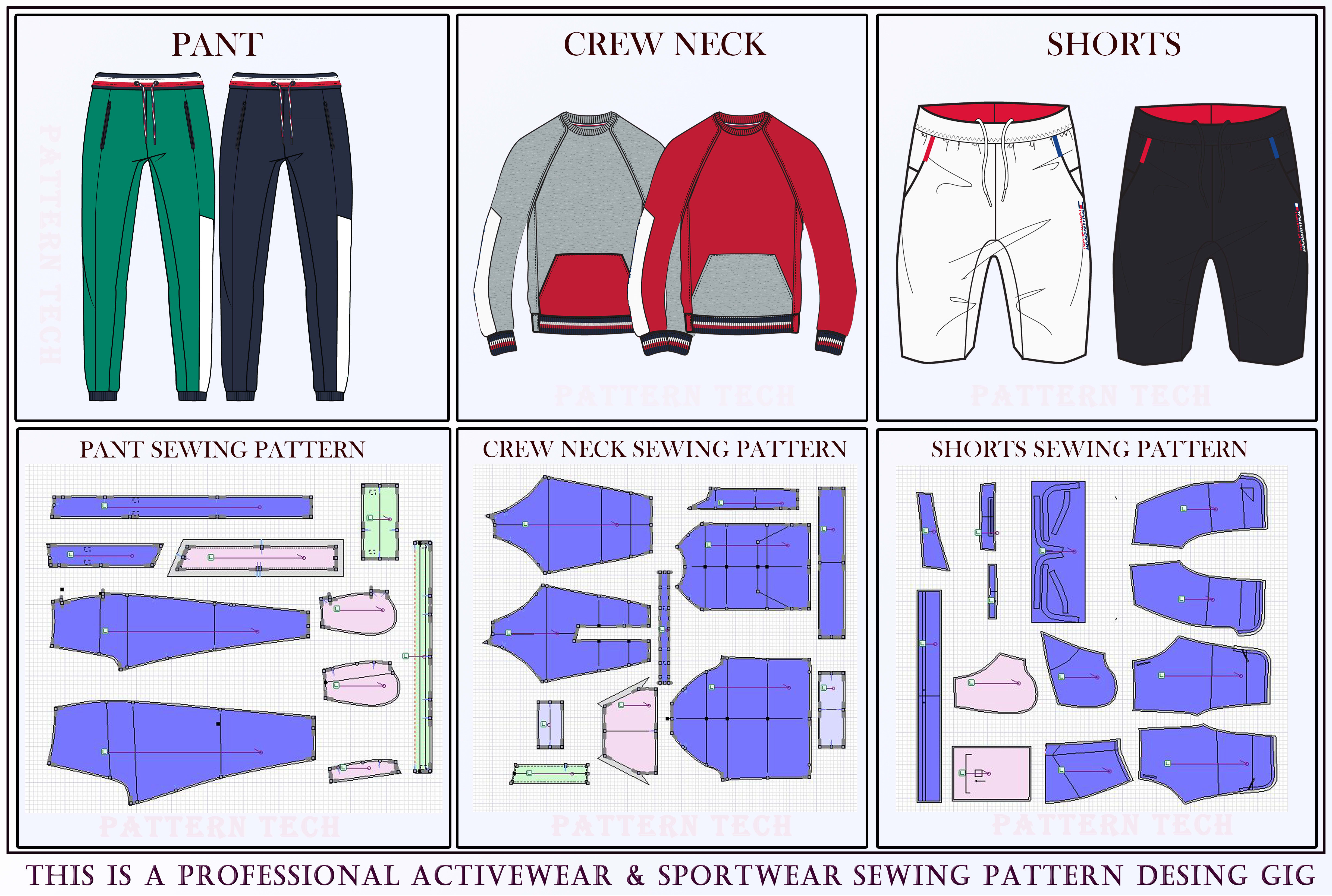 Sportswear sewing pattern - Sewing Pattern Wissew