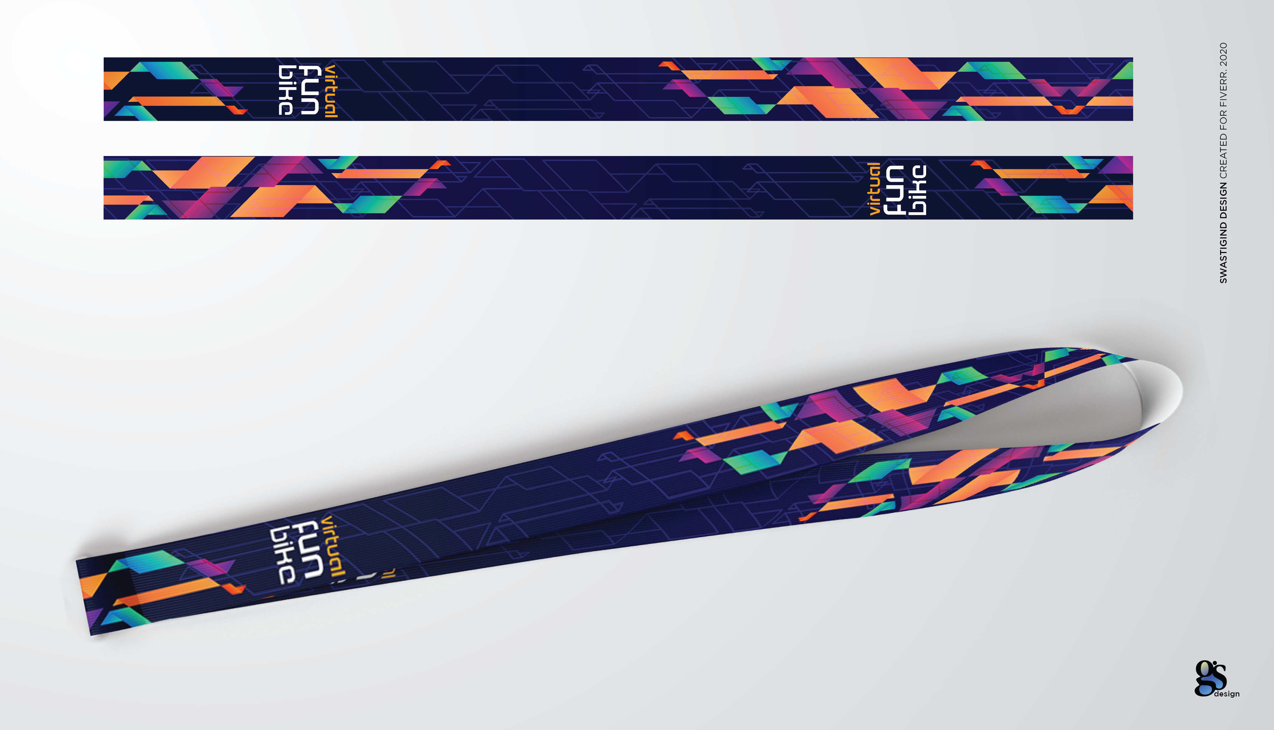 Design cool lanyard ribbon for your company or event by Swastigind | Fiverr