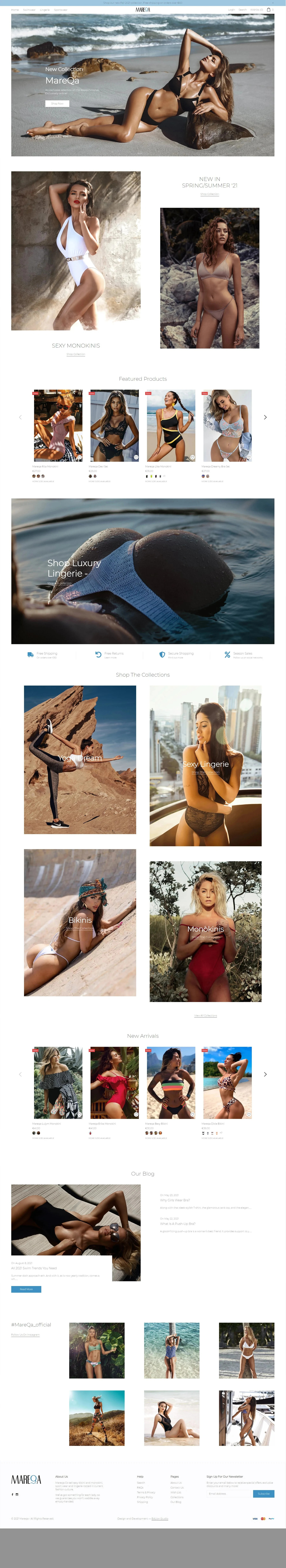 Shopify swimwear store clearance