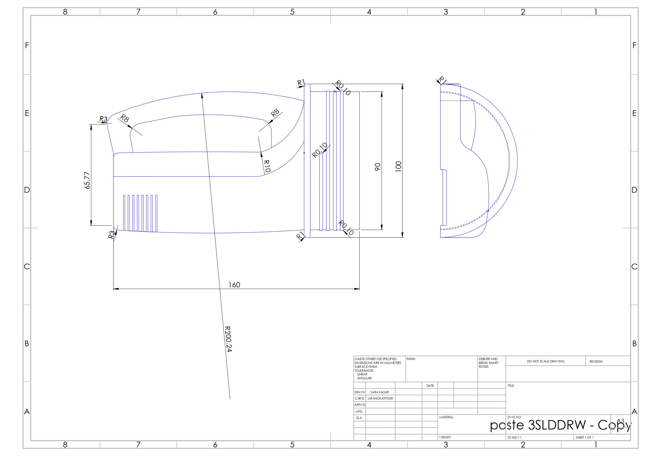 Make 2d design and technical drawing for production by Sarakashfi | Fiverr
