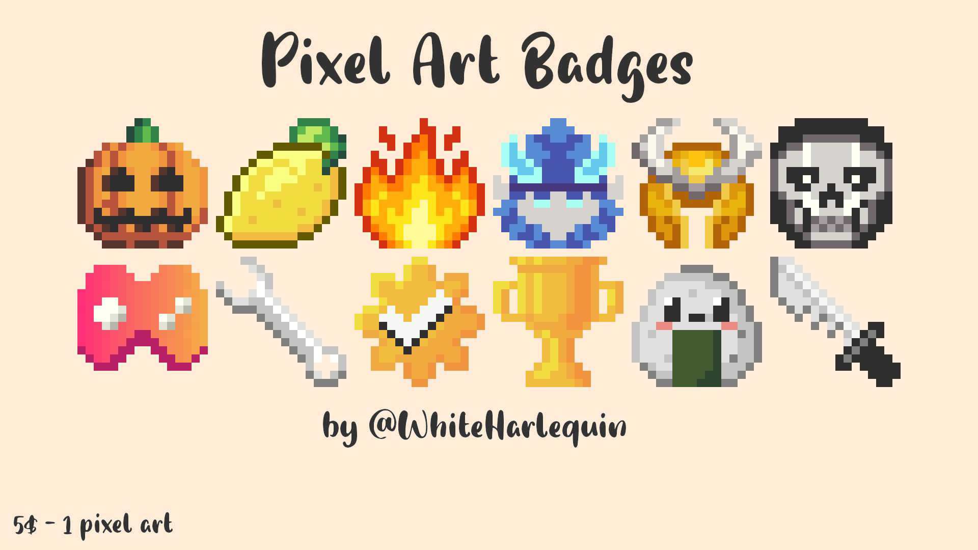 Badge VIP - Pixel Art - Art Haven