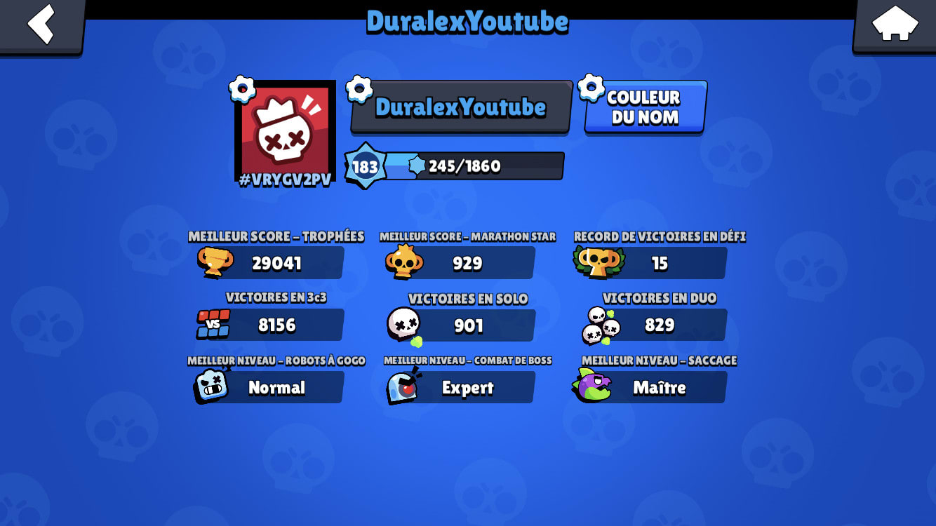 Jouez sur votre compte brawl stars pour vous offrir 500 trophées