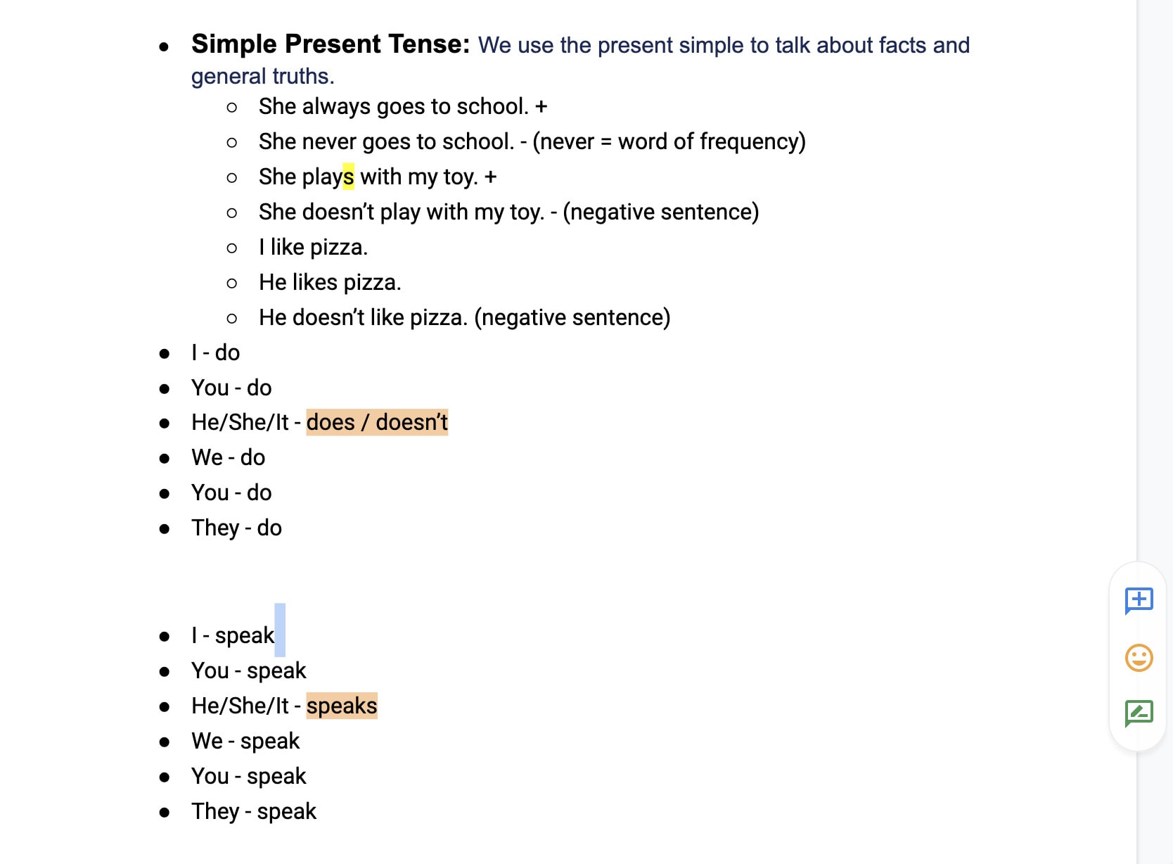 Present Simple Tense  Learn English grammar with Novakid