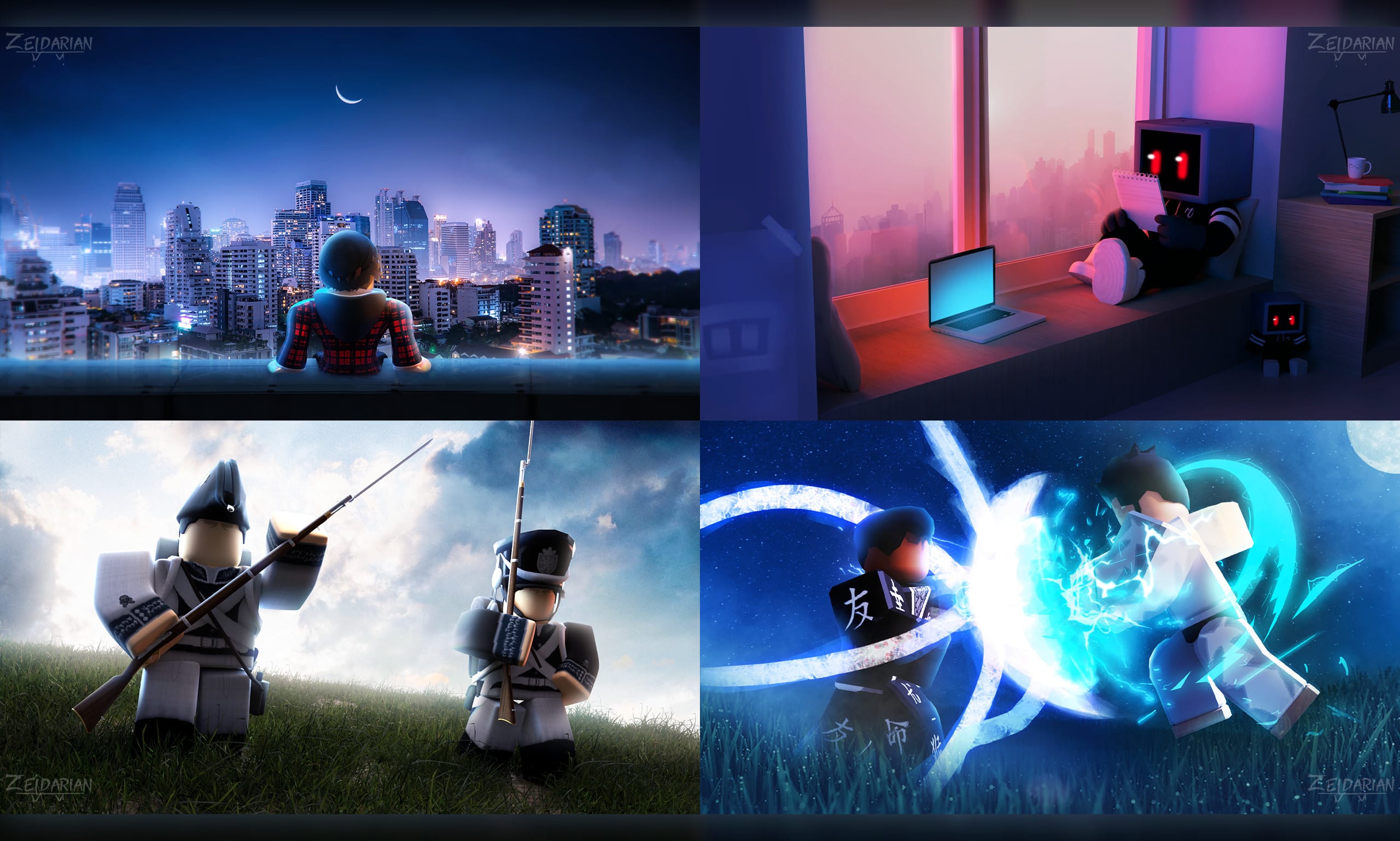 Design custom roblox gfx wallpapers or background art by Zeidarian