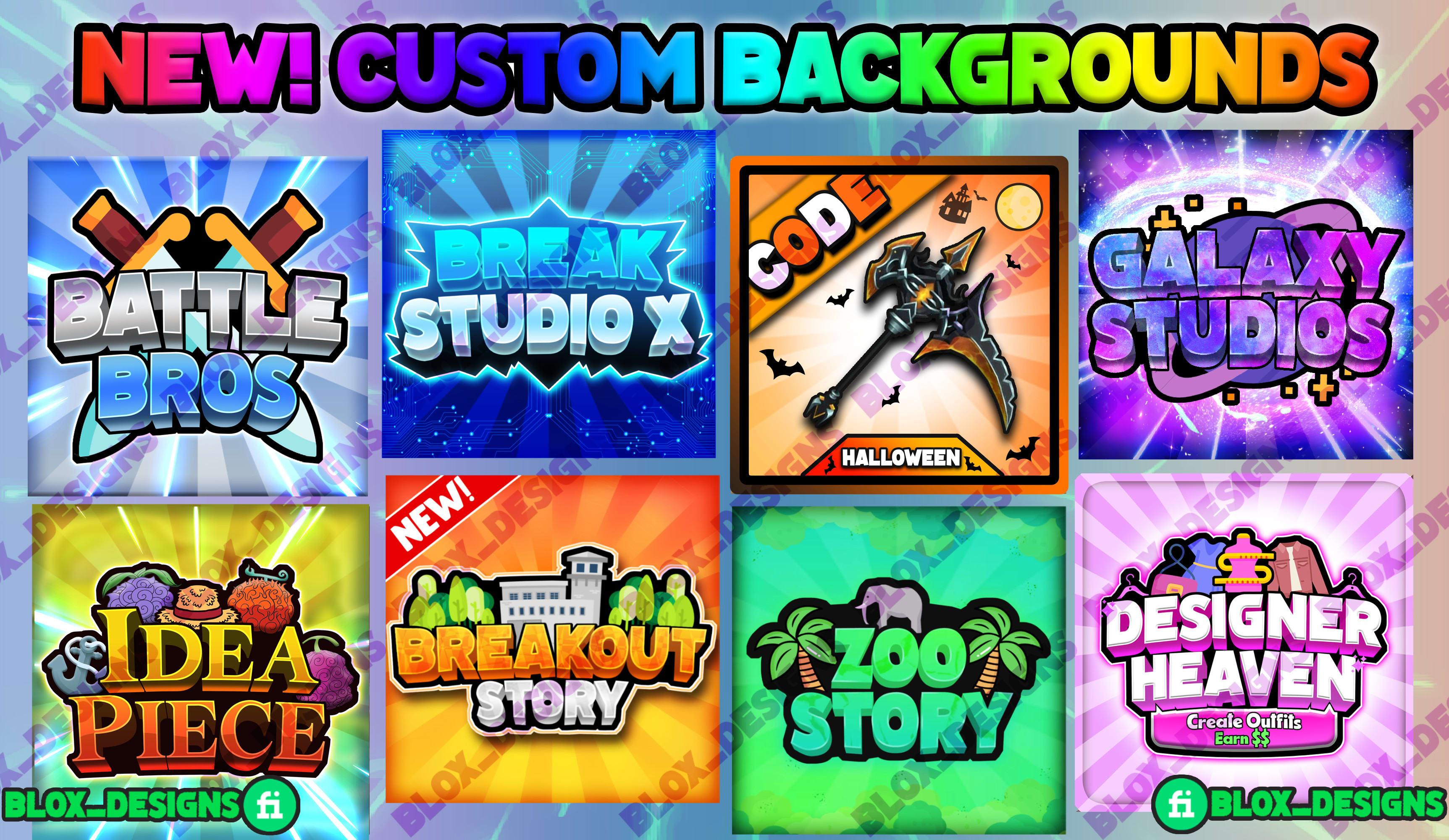 Create roblox gamepass and badge icons for your roblox game by Blox_designs