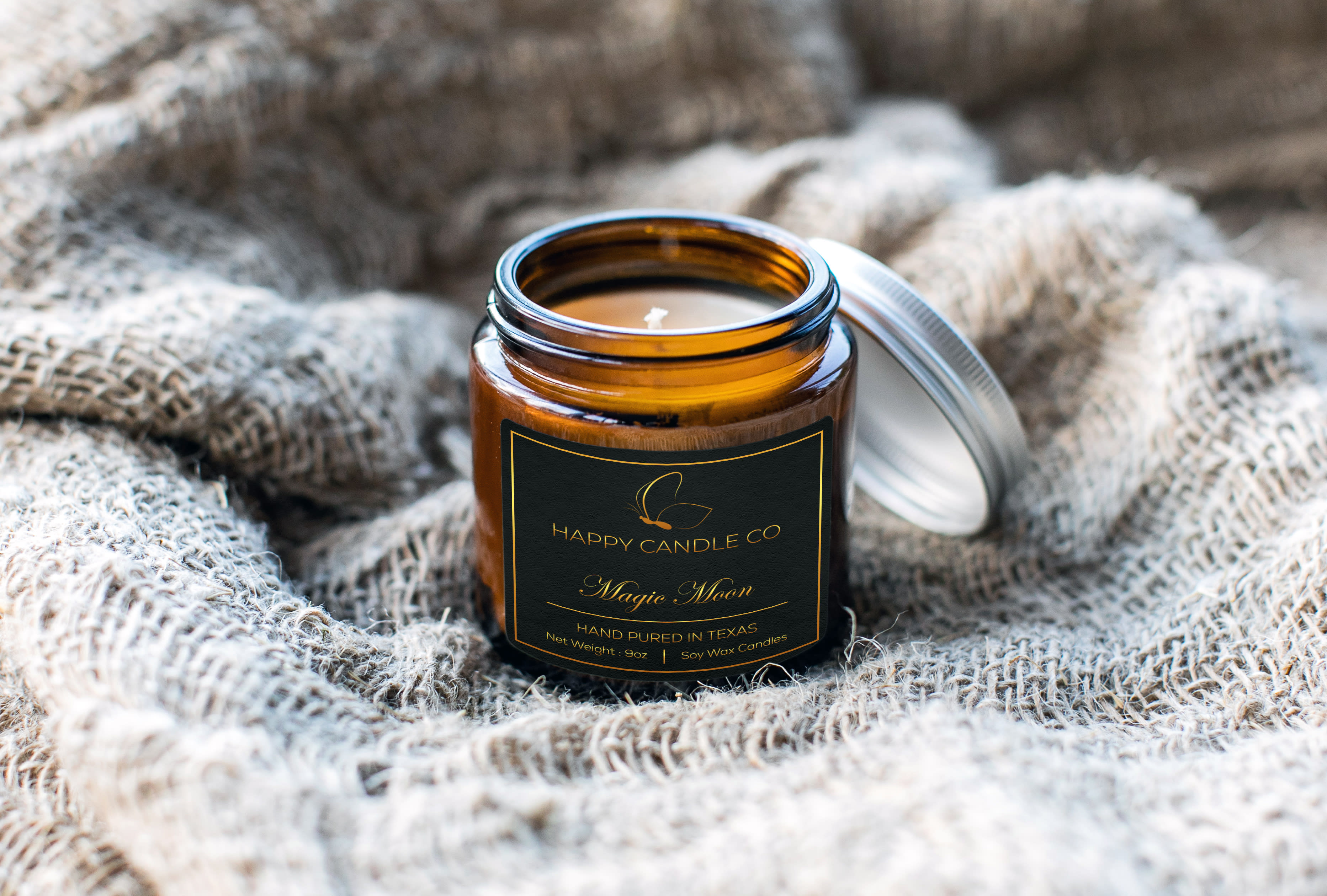 Do luxury editable candle label, product label and packaging