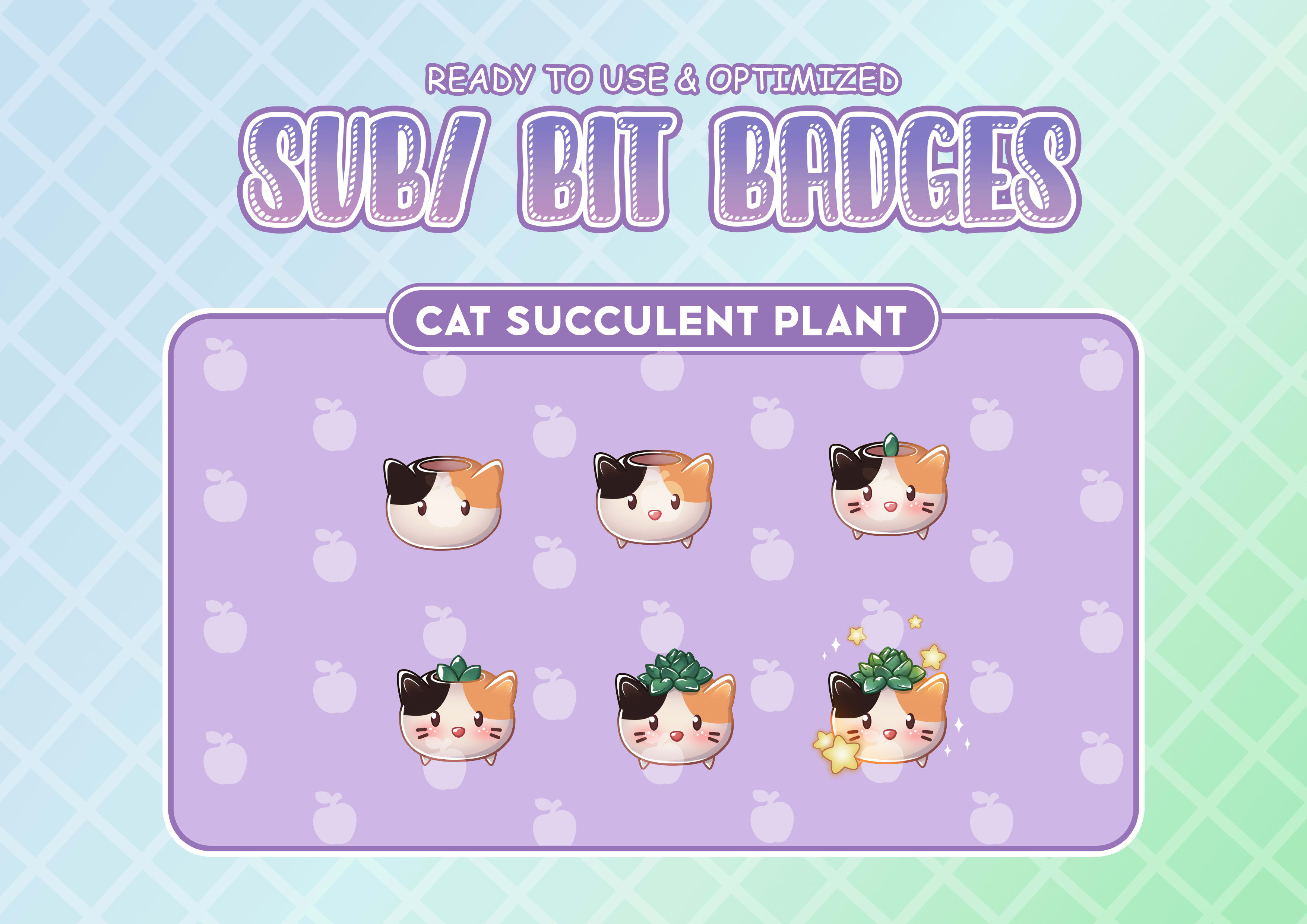 Cat Sub Badges, Twitch Sub Badges