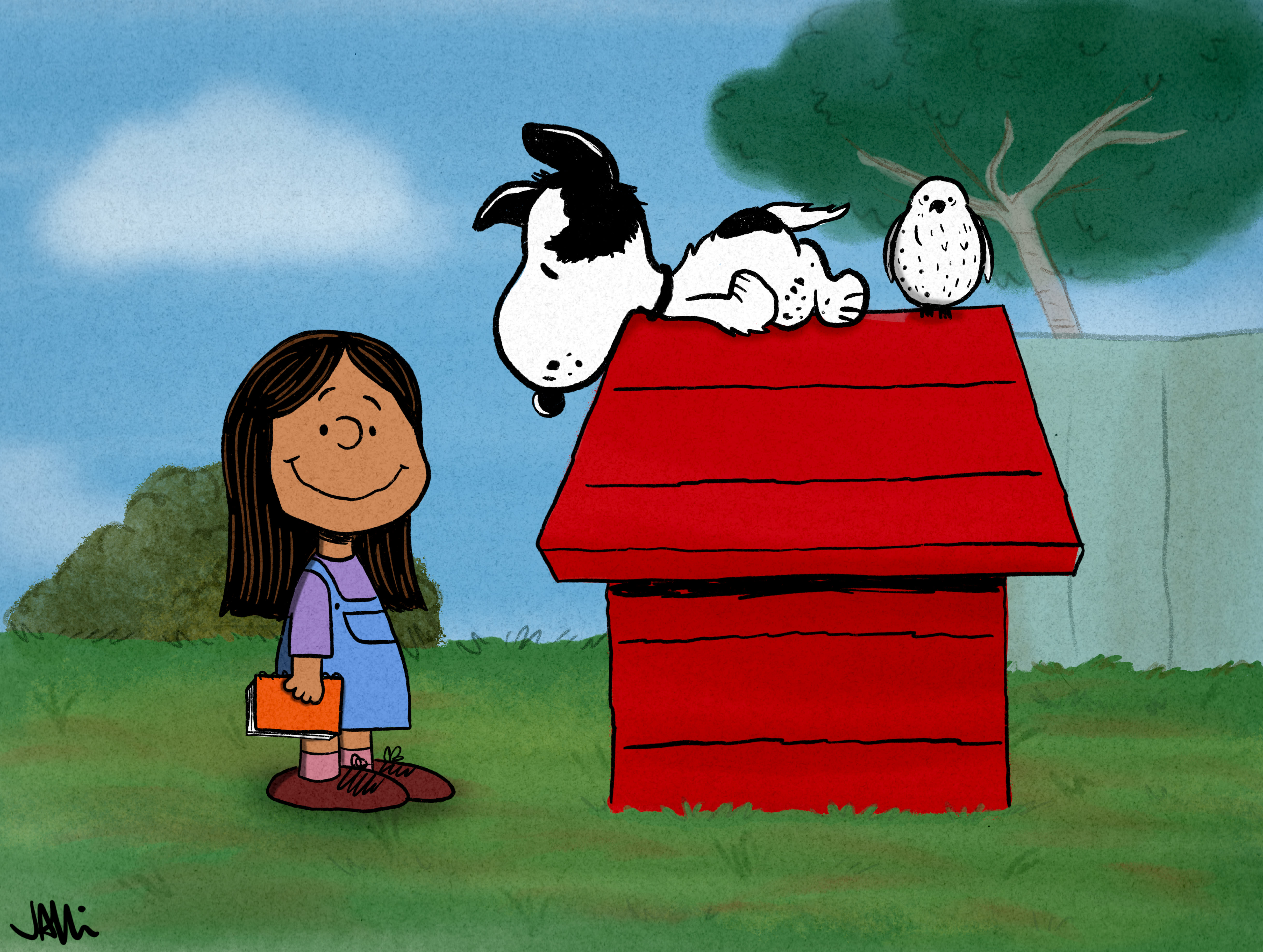 Draw you and your pets as peanuts characters by Jallisonart Fiverr