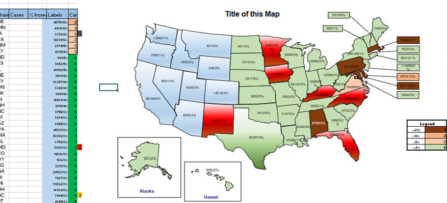 Excel Us State Map Template United States Map Template Blank