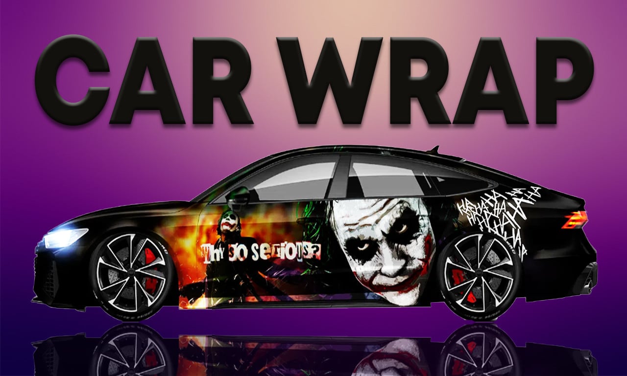 Batman Vehicle wrap design