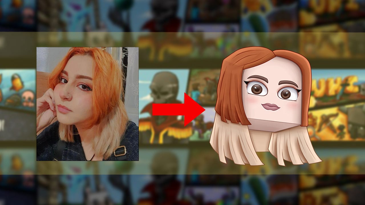 Make facial avatar of your minecraft or roblox skin by Antonyg12