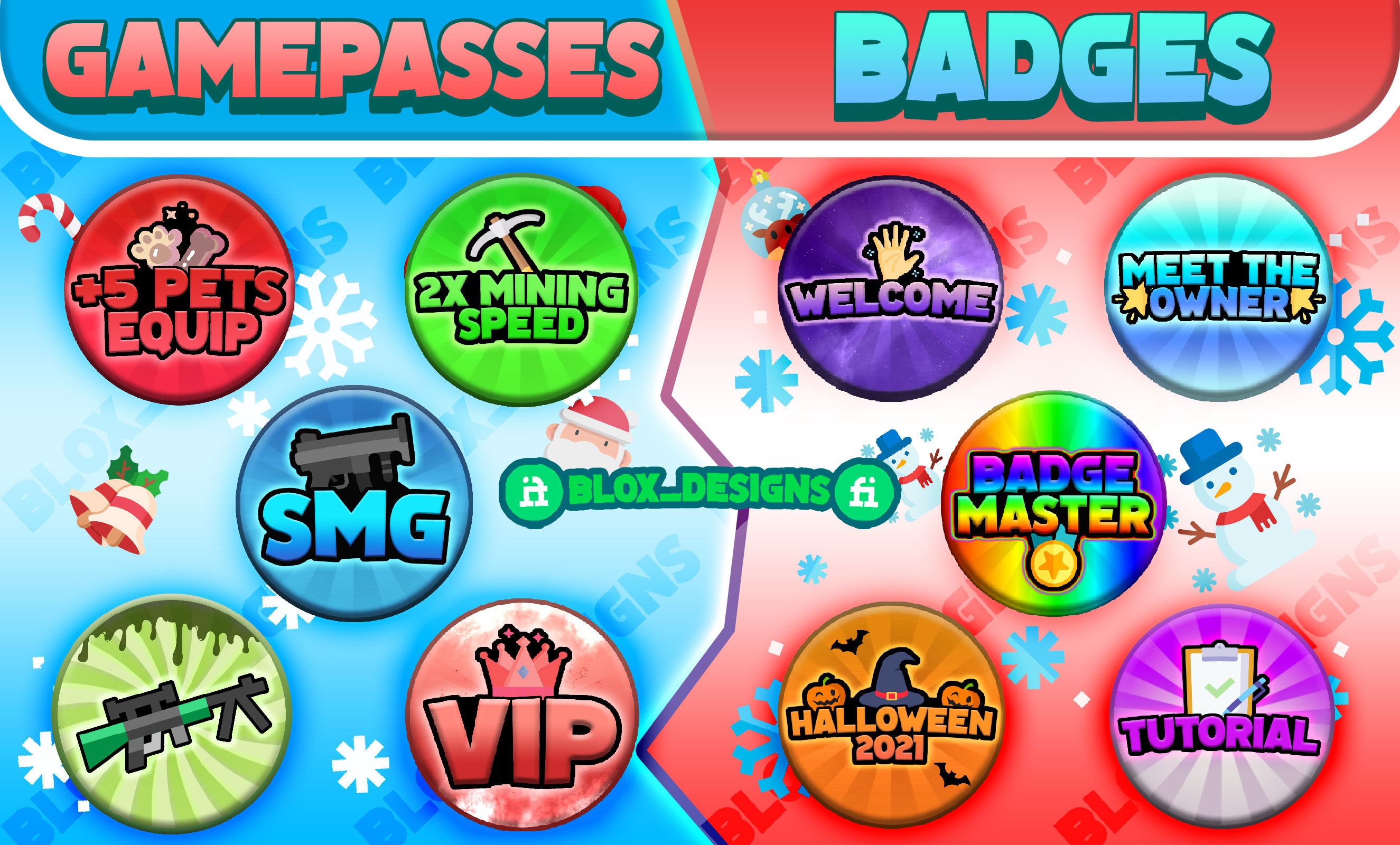 Create badges or gamepasses for your roblox game by Plantipup