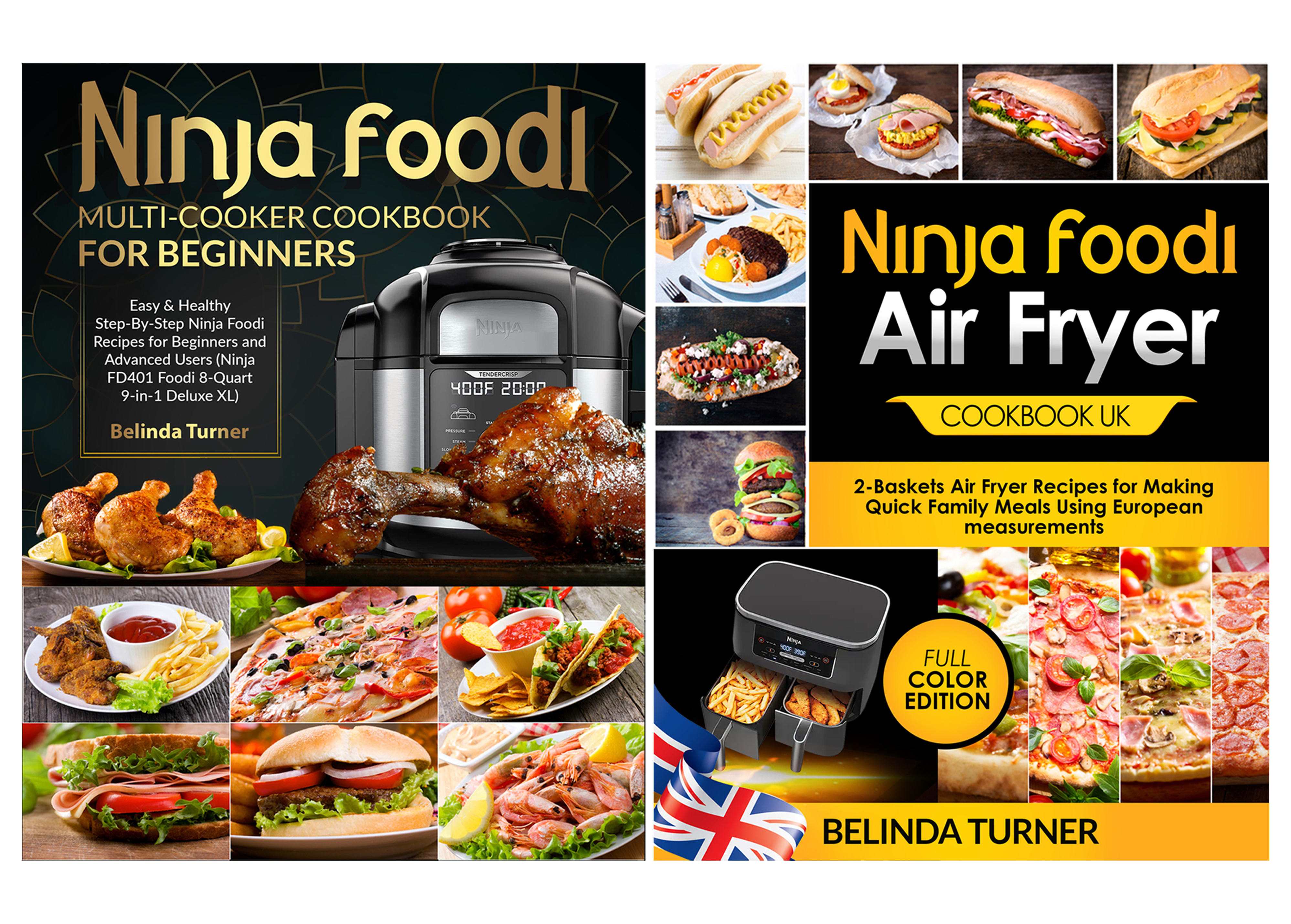 Ninja Foodi 2-Basket Air Fryer Cookbook: The Complete Guide of Ninja Foodi 2 -Basket Air Fryer with 600 Easy Tasty Recipes (Hardcover)