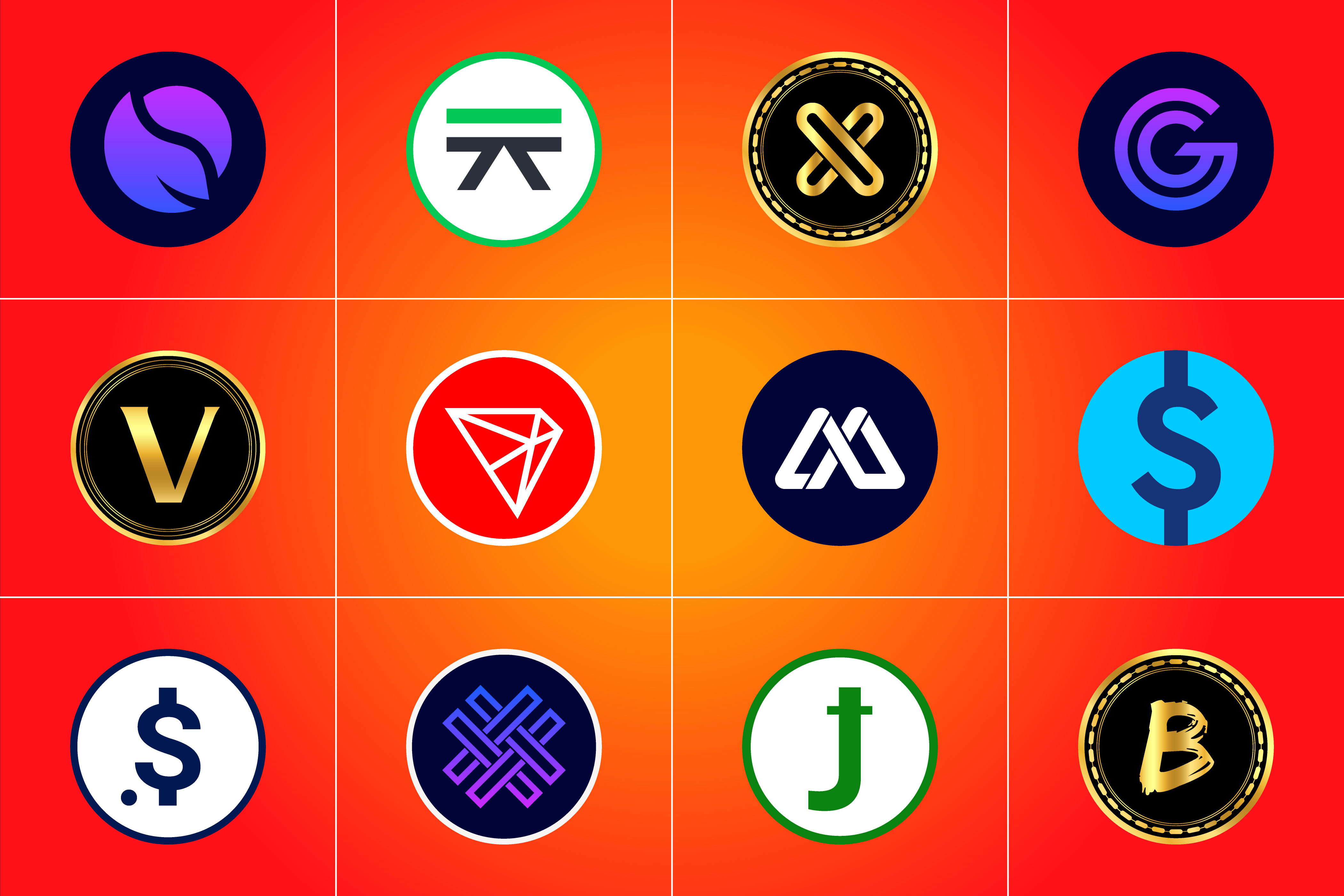 Diseñaré un nuevo logo de token de crypto y criptomonedas para tu moneda