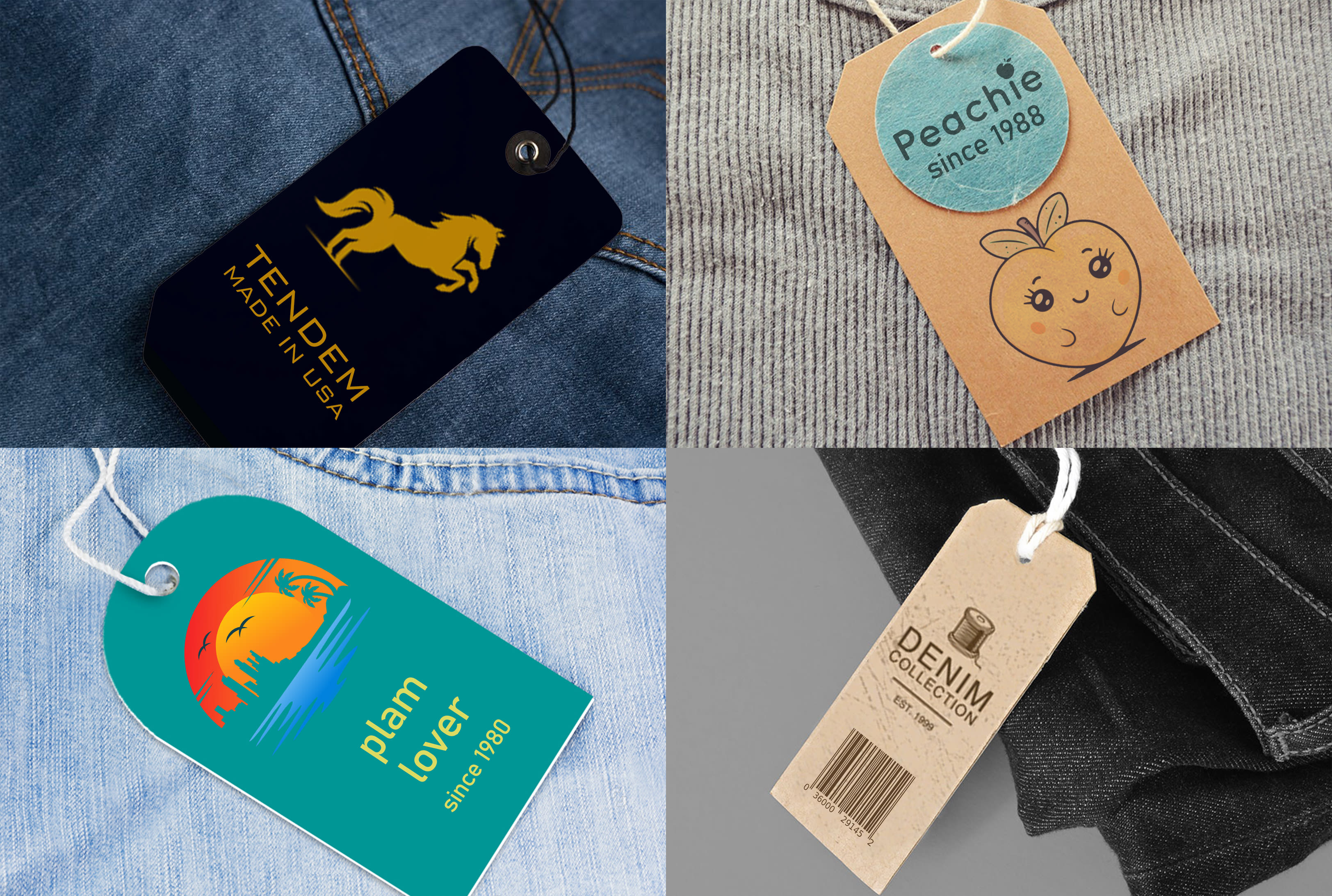 Design clothing labels and hang tags by Muhammadusama99