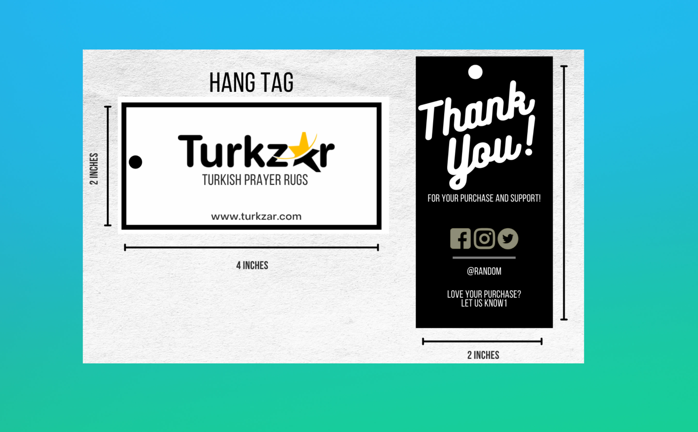 Design a clothing hang tag and label for your brand by ...