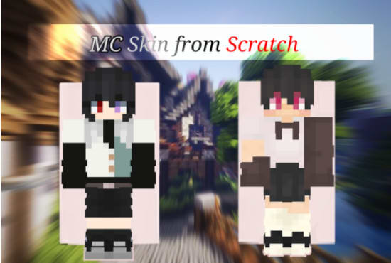 Make minecraft skins from scratch or from reference by Asaiexe