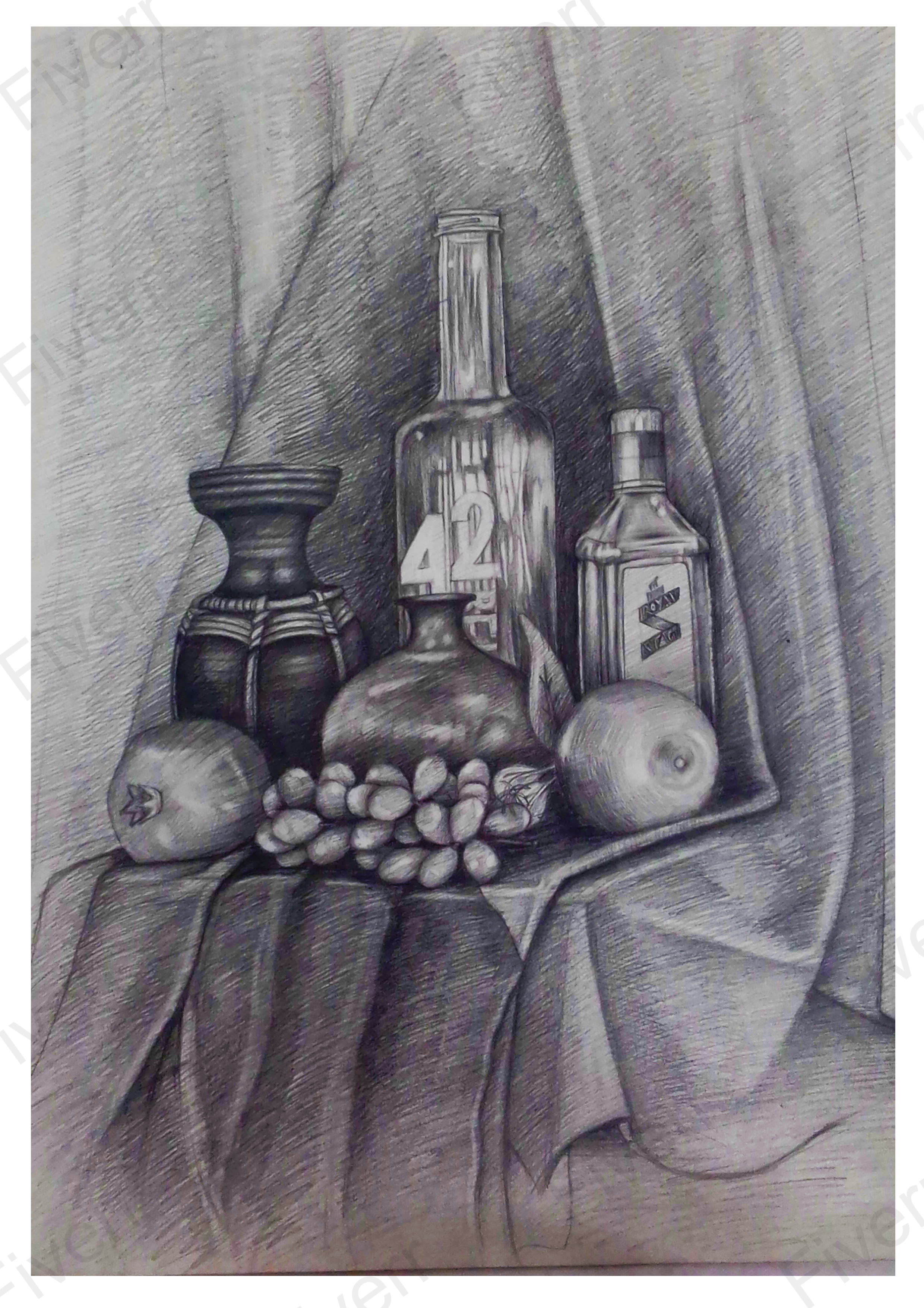The Stupell Home Decor Collection Clay Plant Pottery Jars Still Life Pencil  Sketch By Andre Mazo Unframed Culture Art Print 48 in. x 36 in.  ak-643_cn_36x48 - The Home Depot