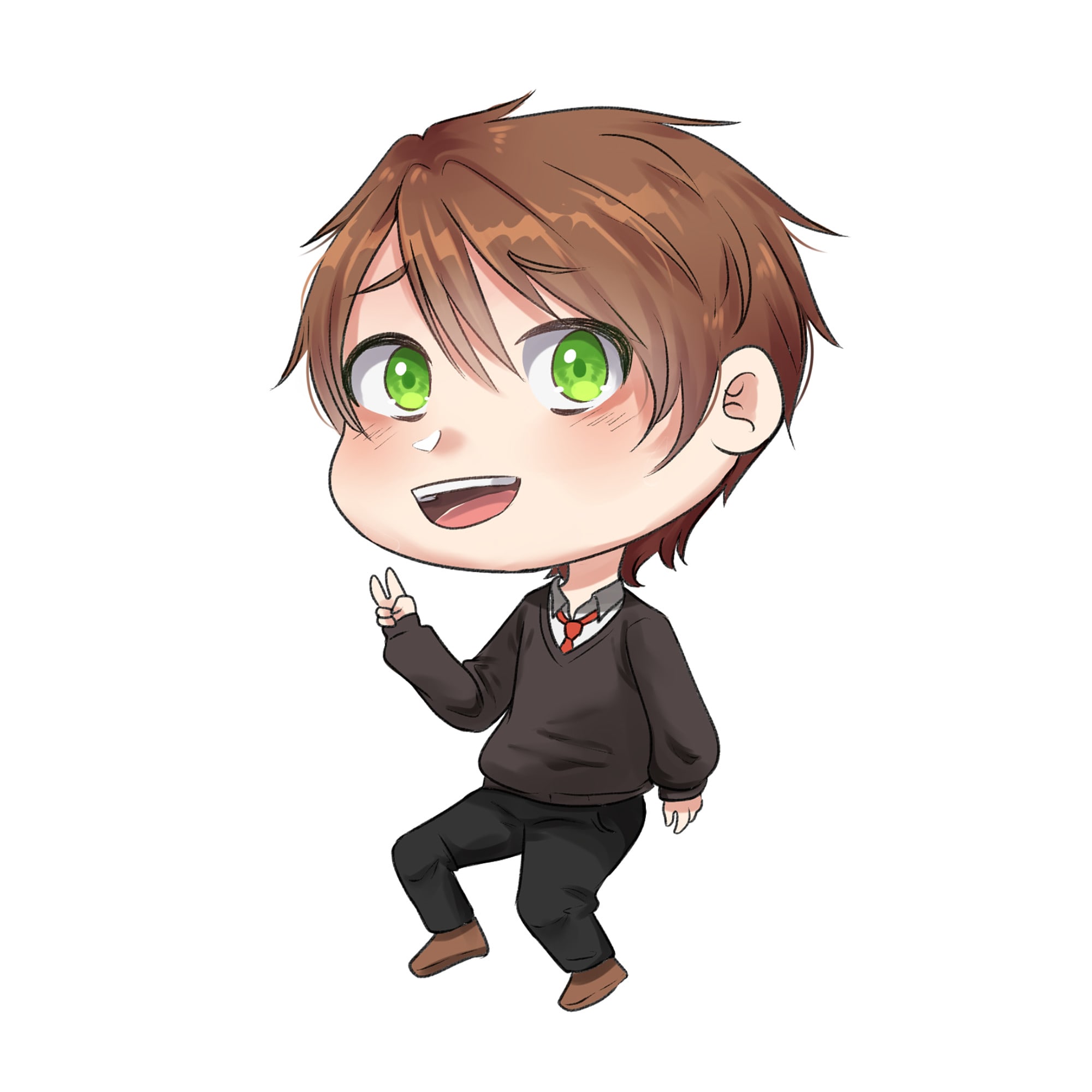 Draw you or any character in an anime chibi version by Lunyan | Fiverr