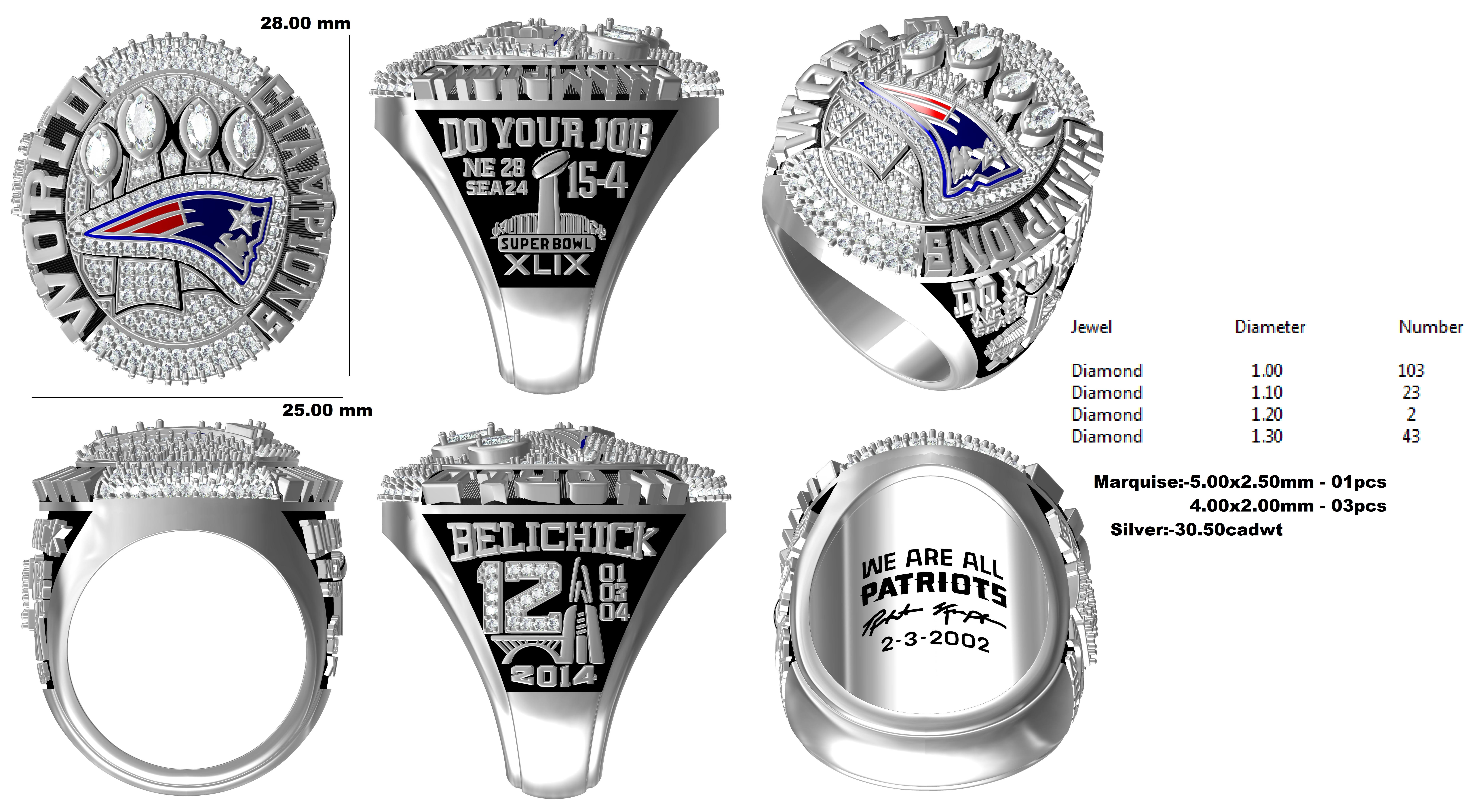 Winston Super Bowl Championship Ring | 3D Print Model