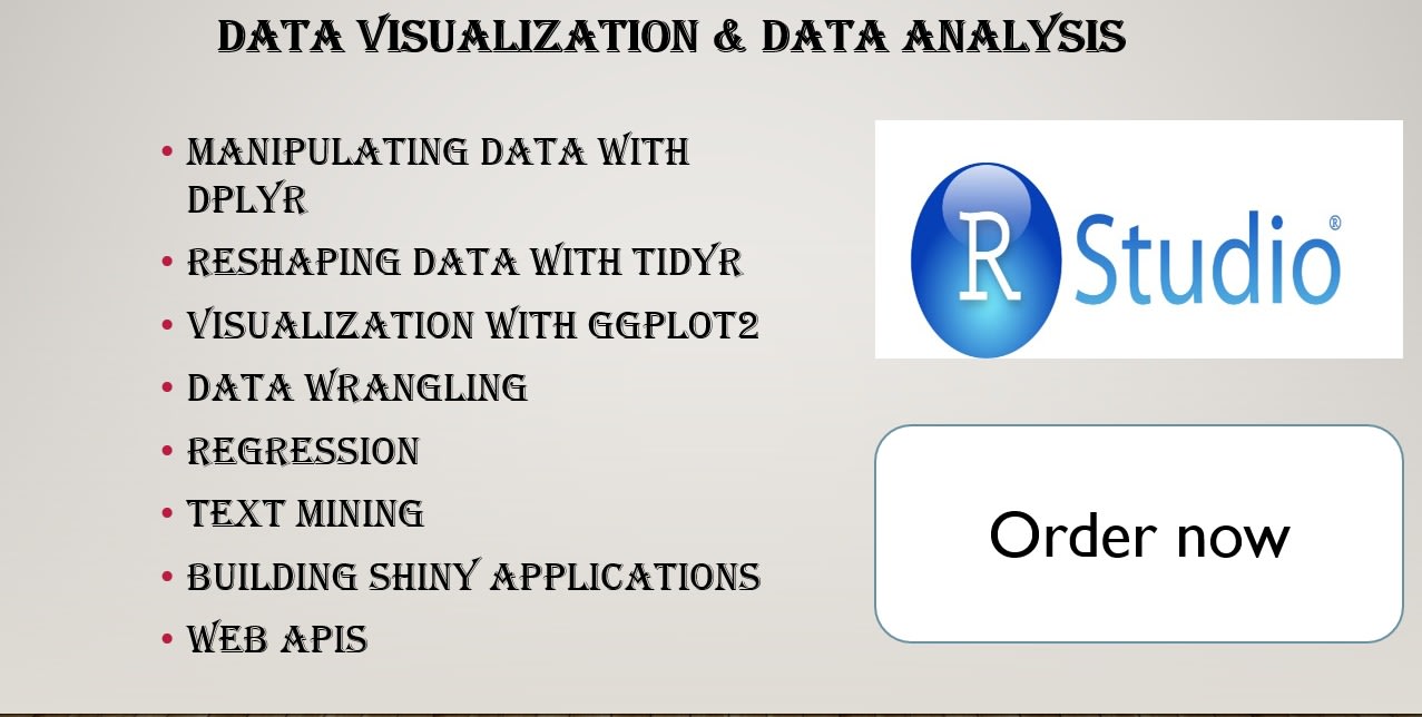 Do tasks in data analysis data visualization in r programming, r