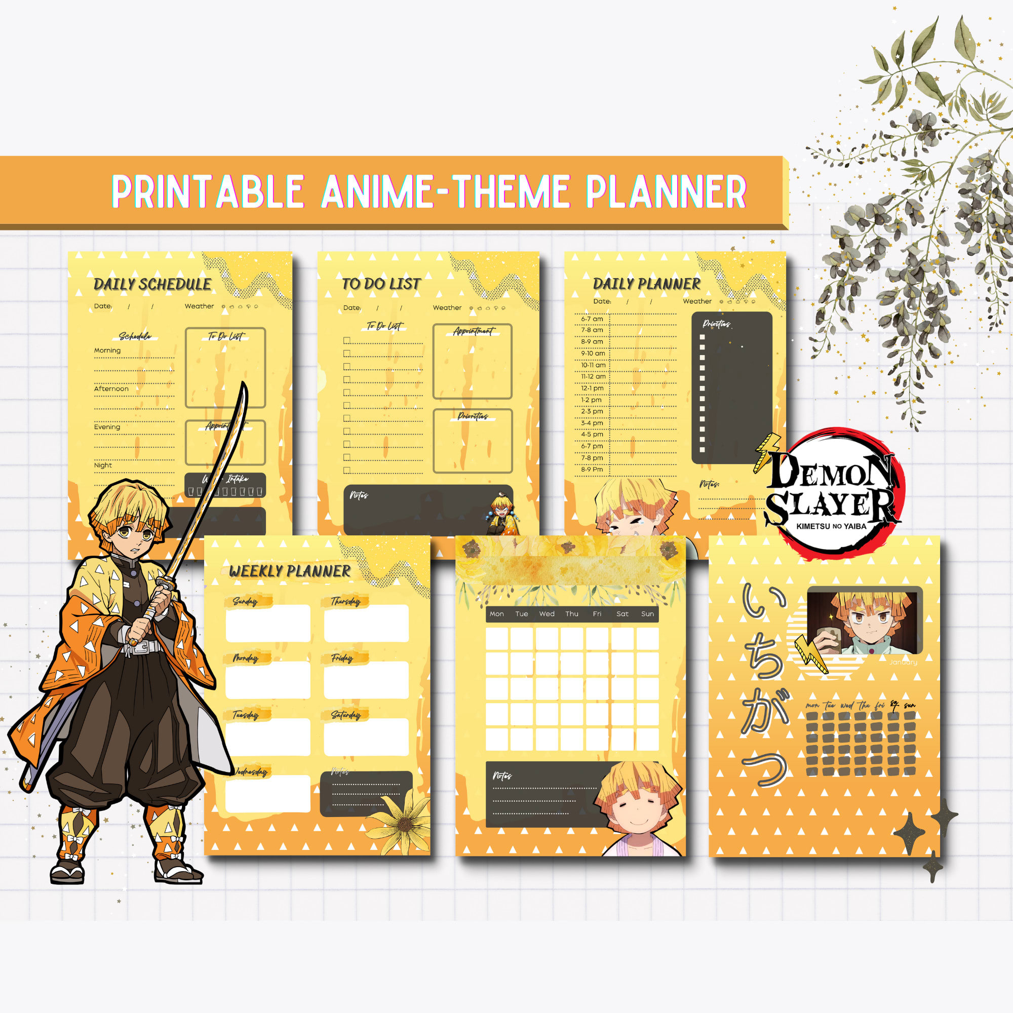 Free and customizable anime templates