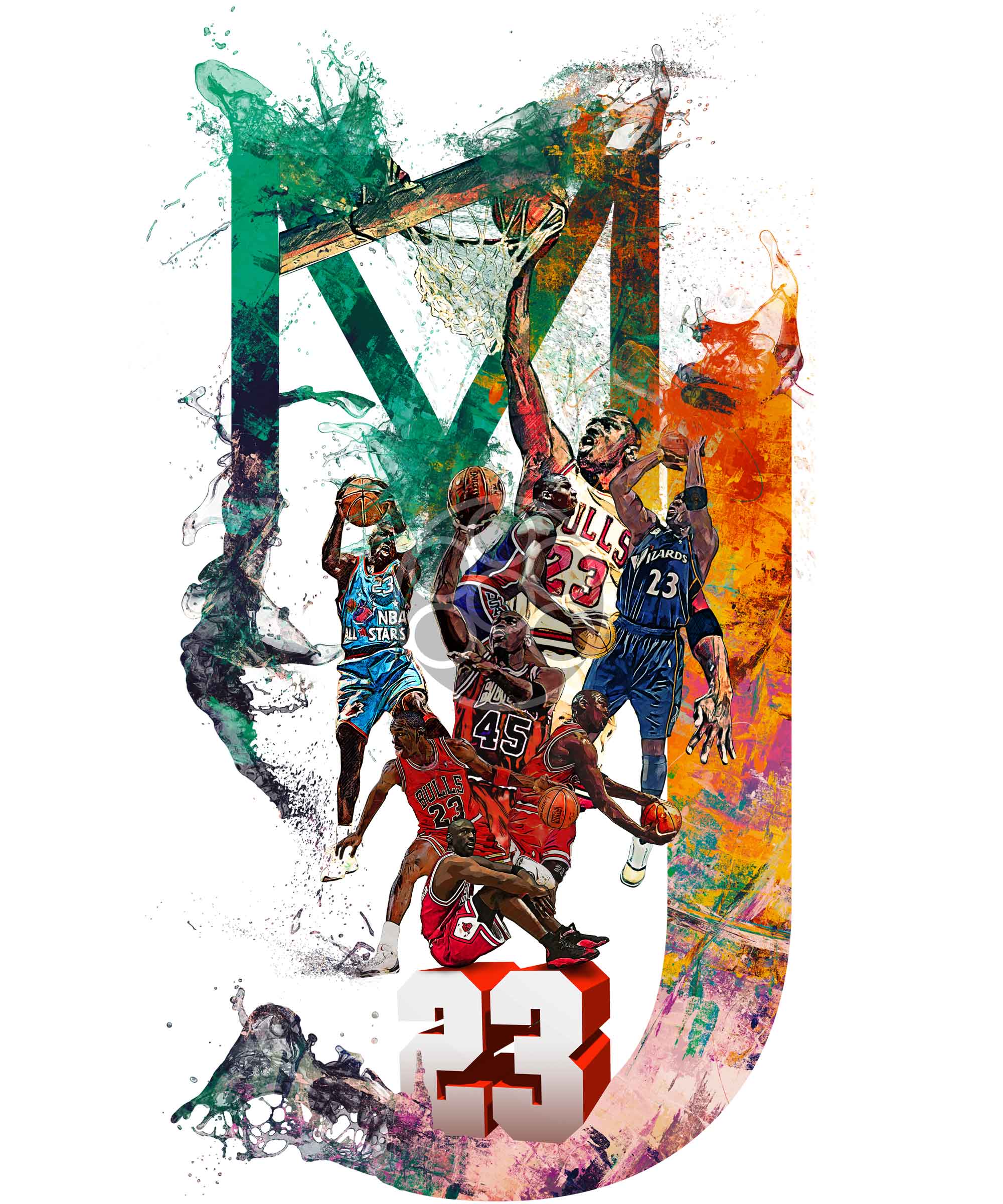 Create an outstanding nba illustration by Triple_eight | Fiverr, image size:2000x2400