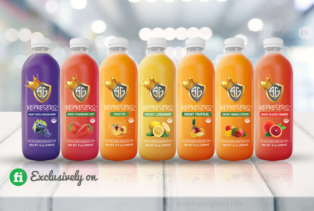 Design professional juice bottle label by Tayebah_iqbal
