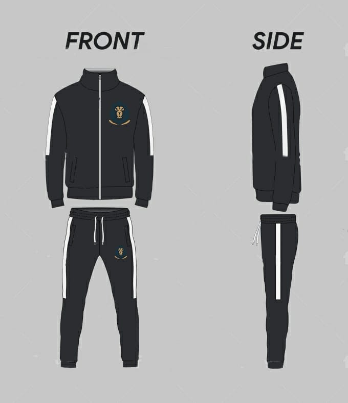 Manufacture tracksuits sweat suits with your brands logo by