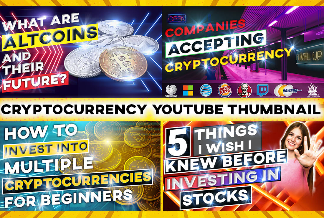 Design cryptocurrency superhit youtube thumbnail by Ashenboss | Fiverr