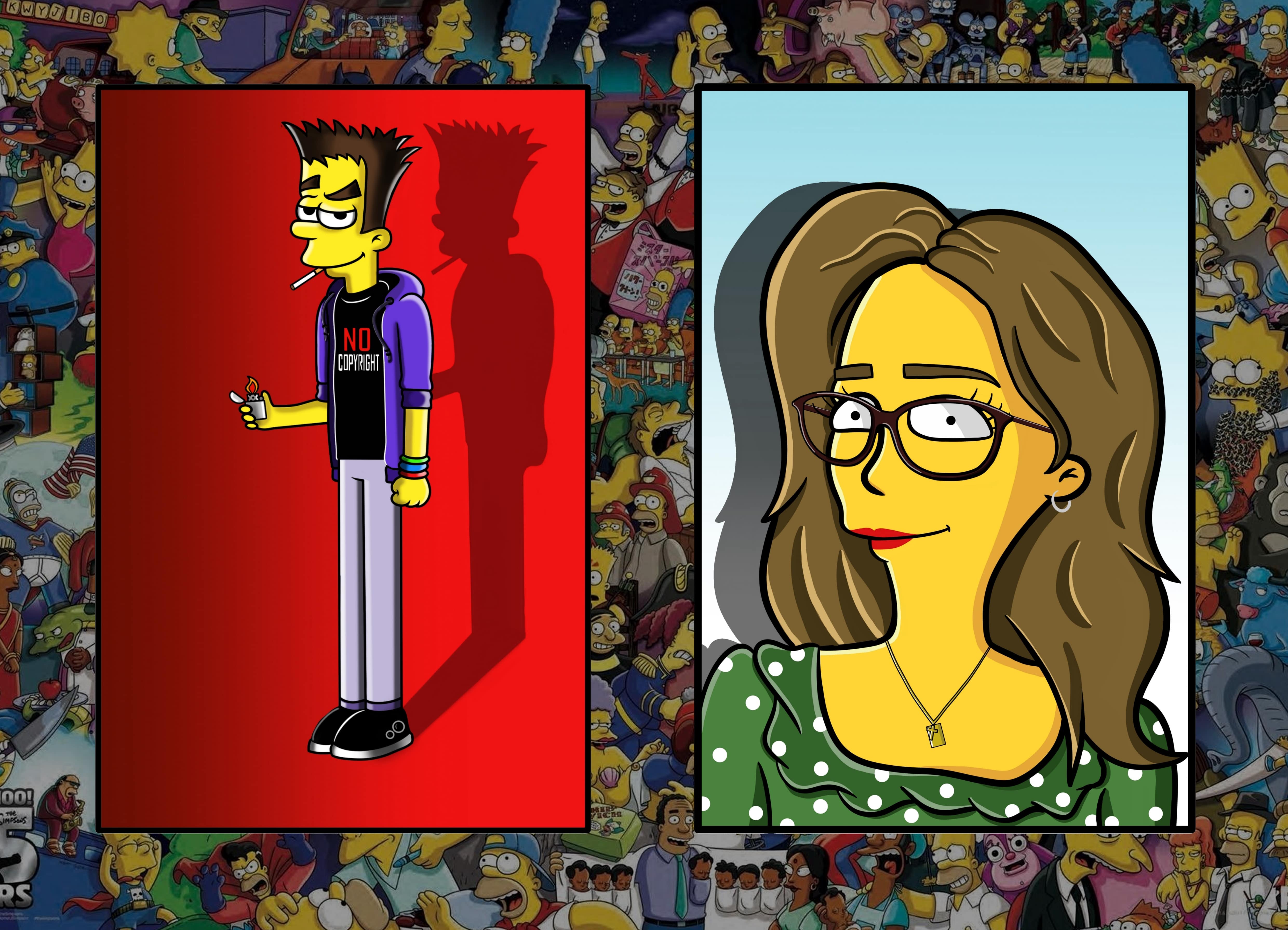 And since I also draw in the Simpson style, I decided to draw my