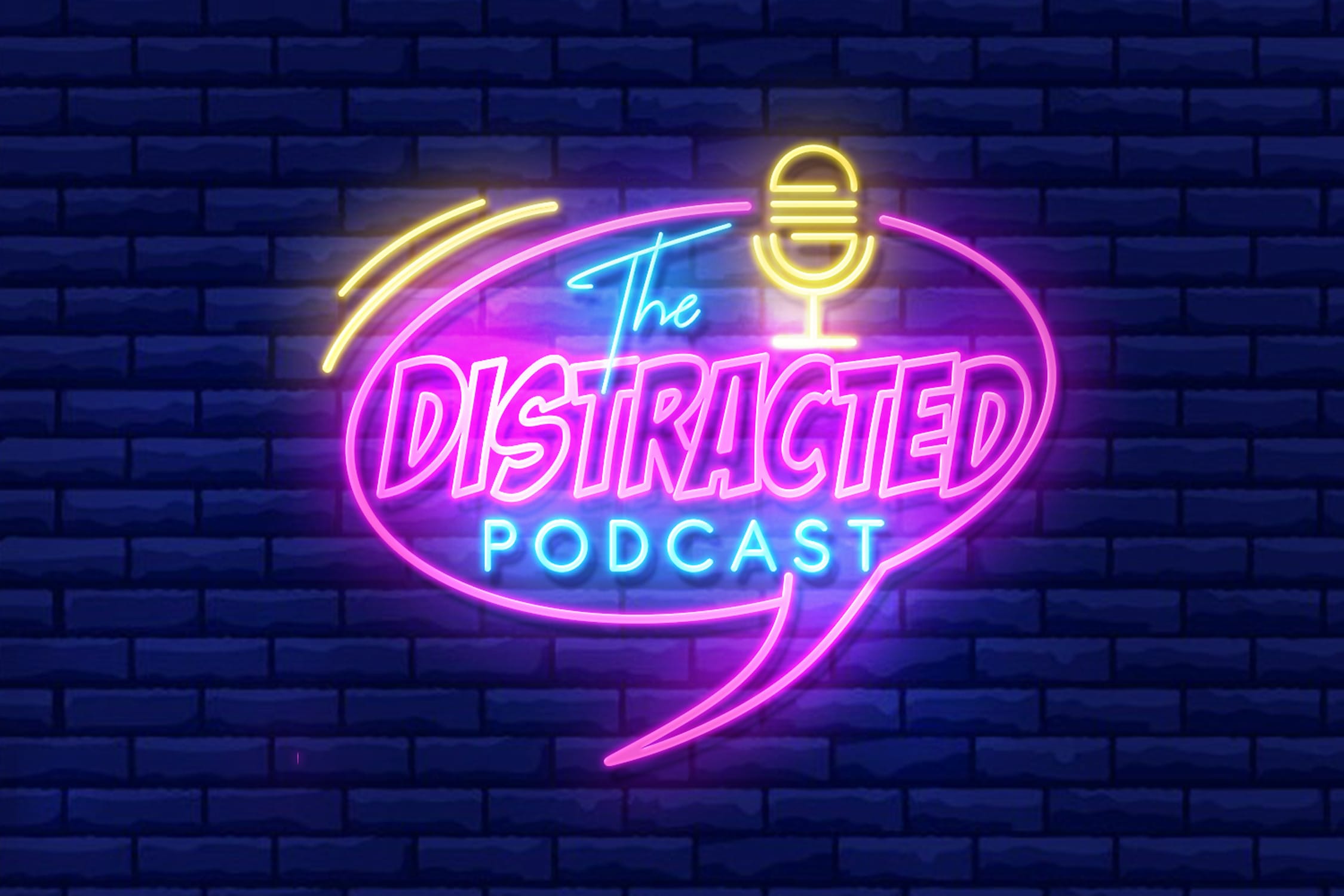 neon sign, neon logo, gaming logo, podcast