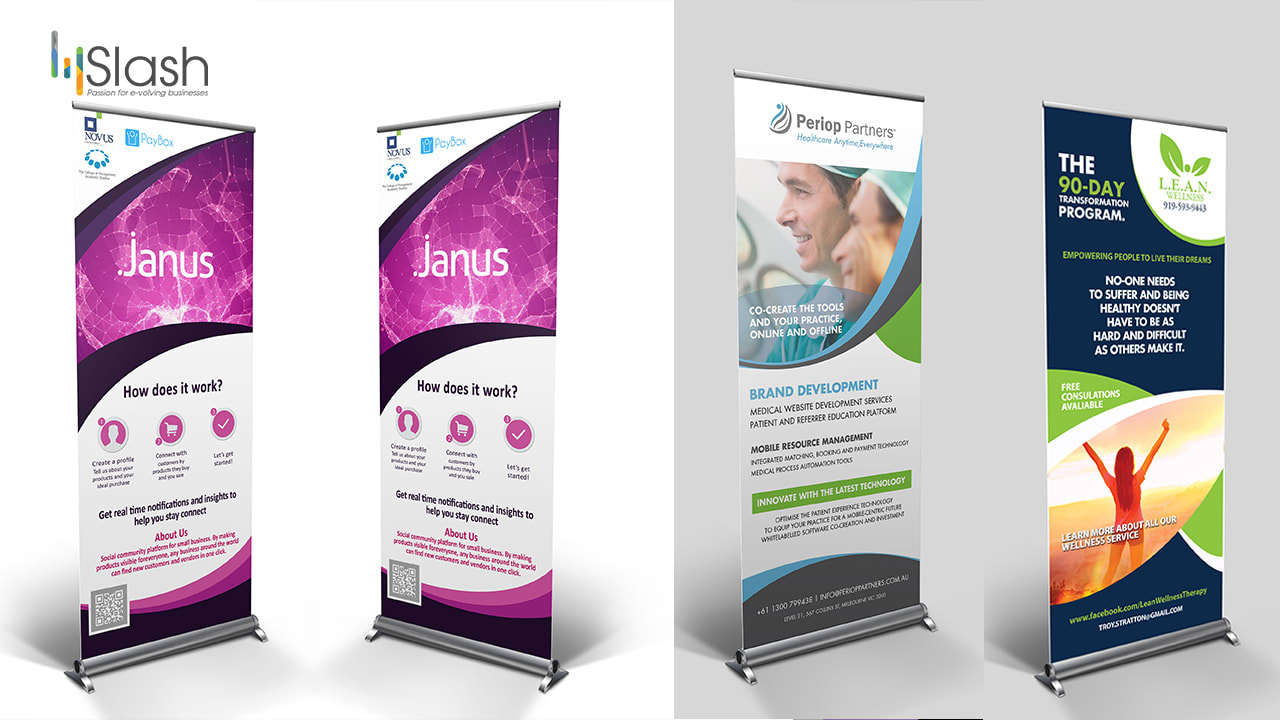 Design Creative Rollup Banner Retractable Standee By Fourslash