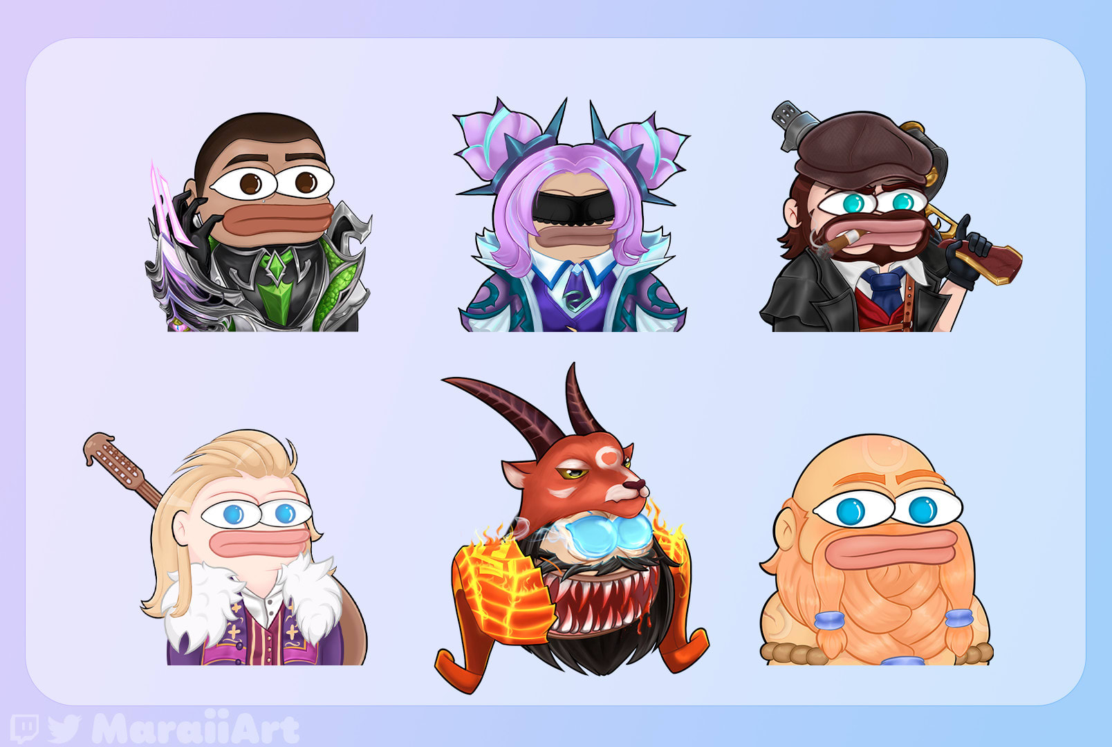 Apex Legends Pepe Twitch Emotes Collection Chibi Twitch 