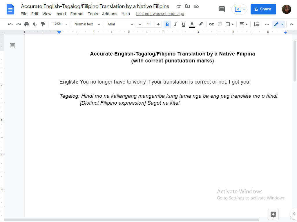 Got in tagalog on sale