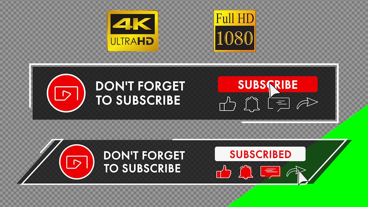 Like Share Free Subscribe Button Animation Video Publishing Share