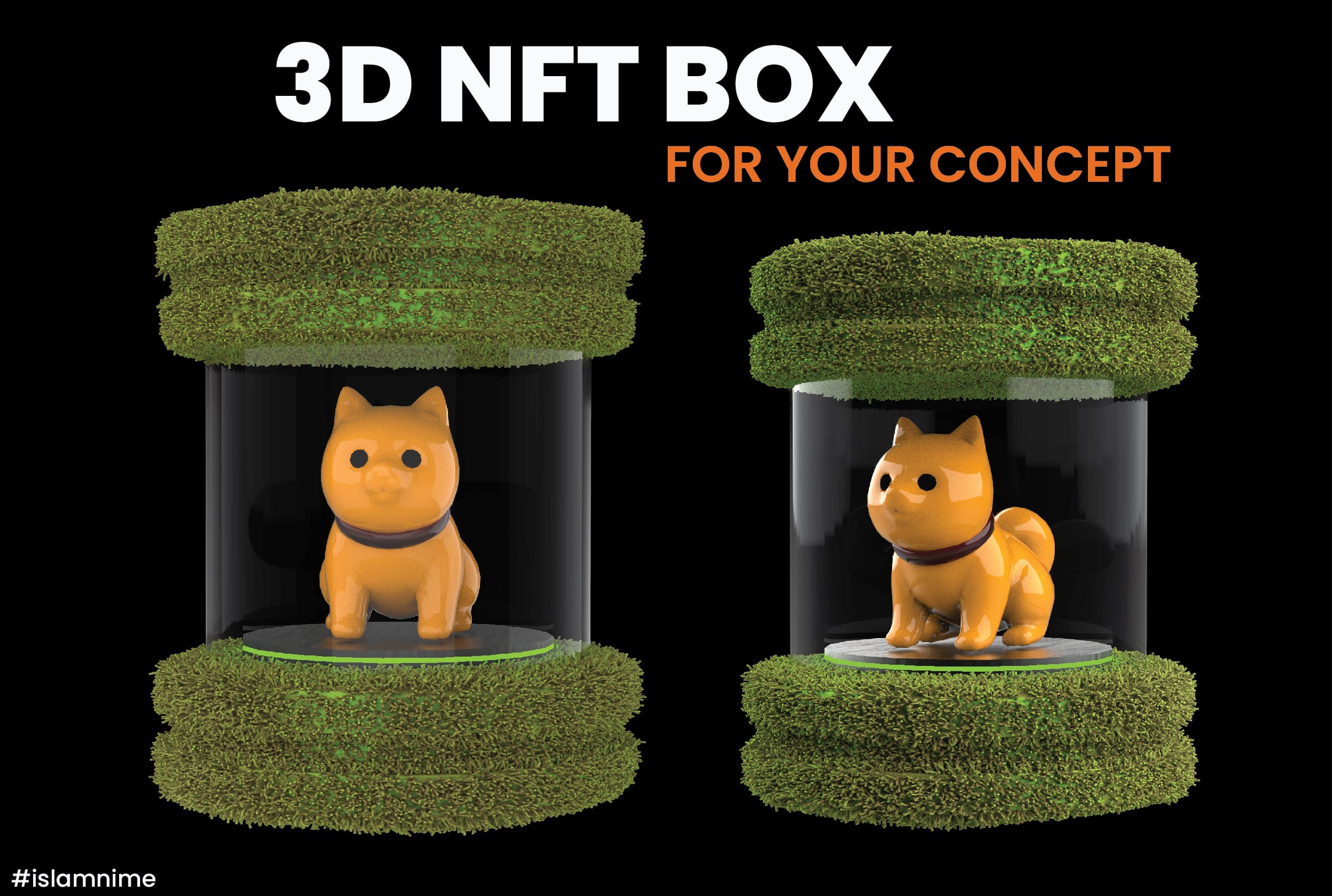 Create 3d box nft crypto art card coin animation with your nft business by  Islamnime | Fiverr