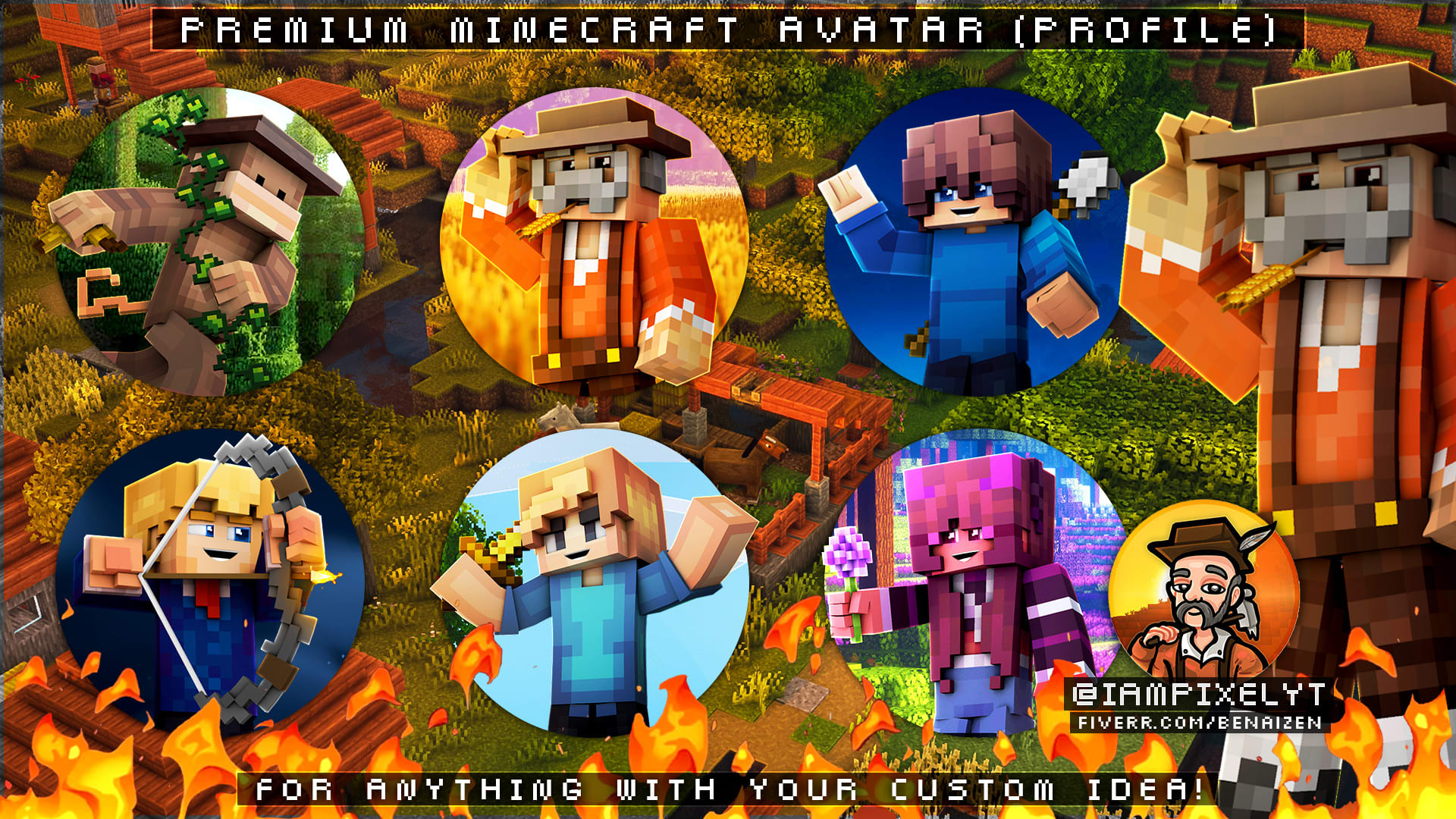 Minecraft Faccia Avatar Ragazza Female Avatar | Minecraft Skins