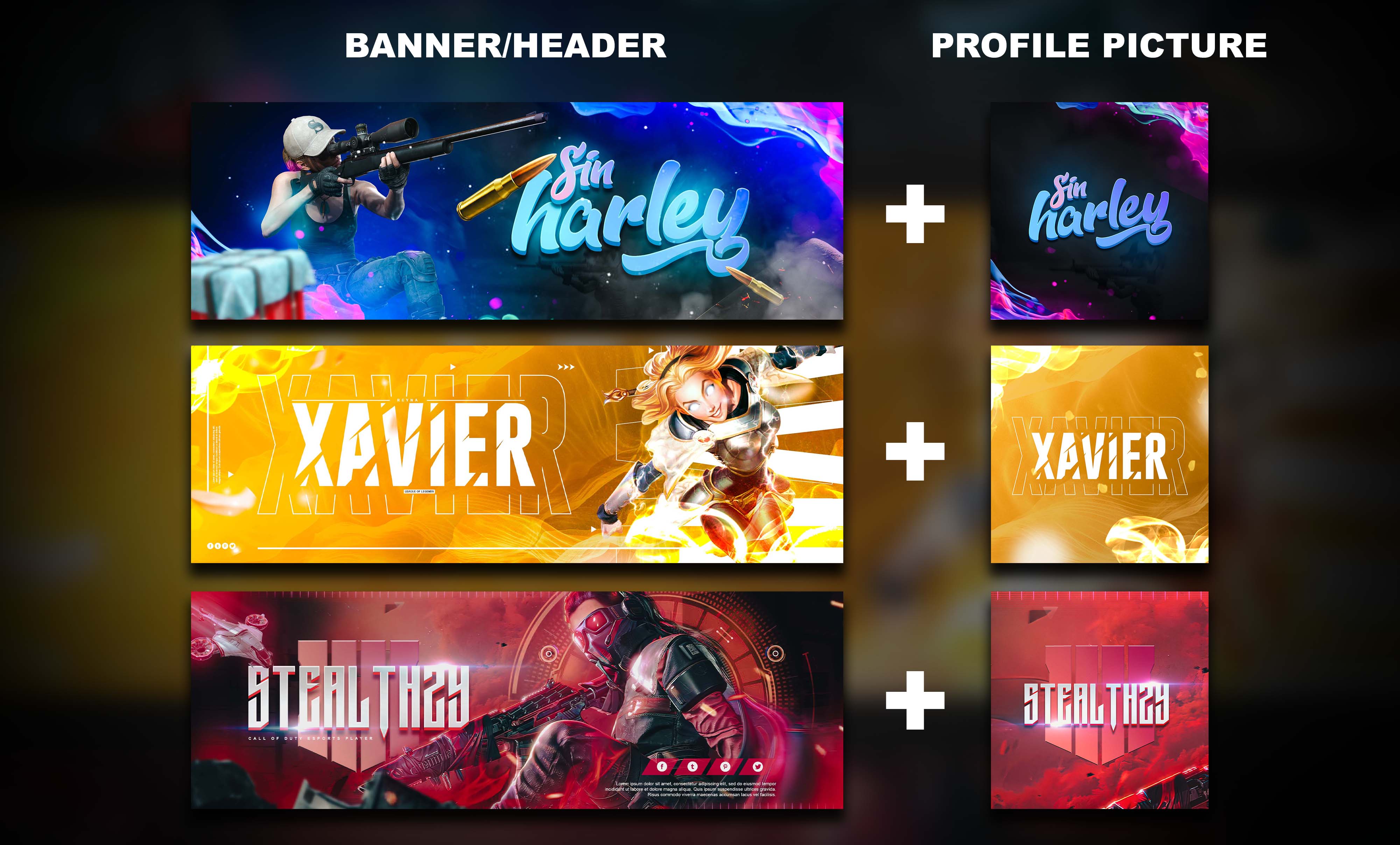 Free Anime Banner templates to customize