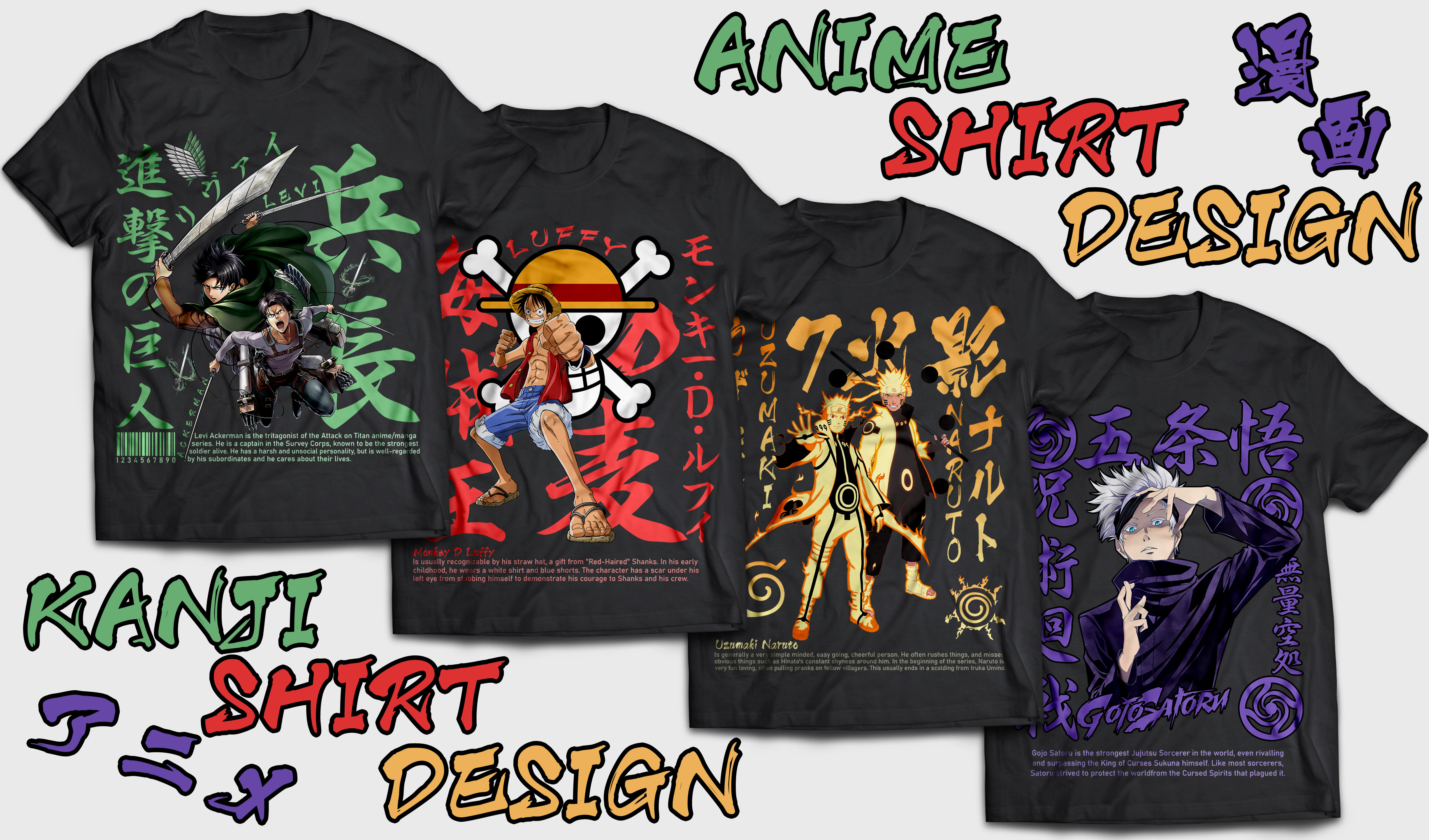 Anime Manga Fighter Otaku Tokyo Style FanArt Streetwear. T-Shirt