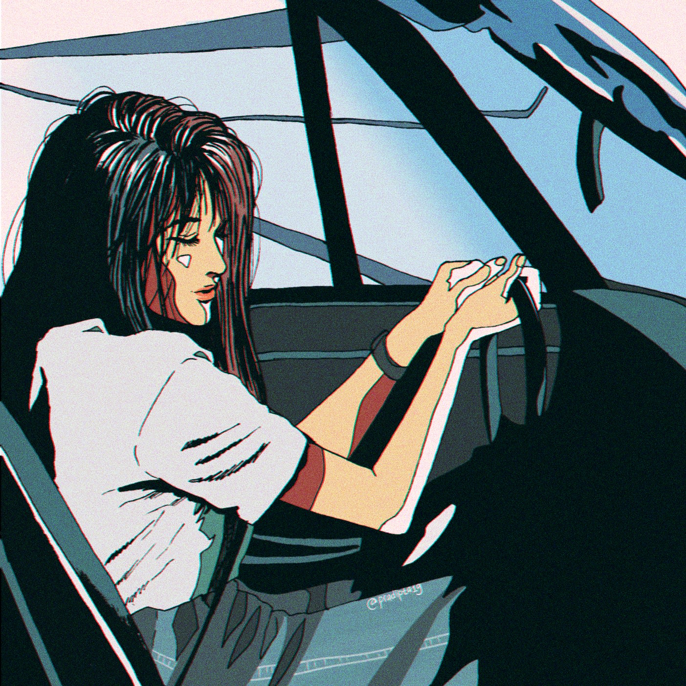 Kimagure Orange Road Madoka 90s Anime Girl Aesthetic