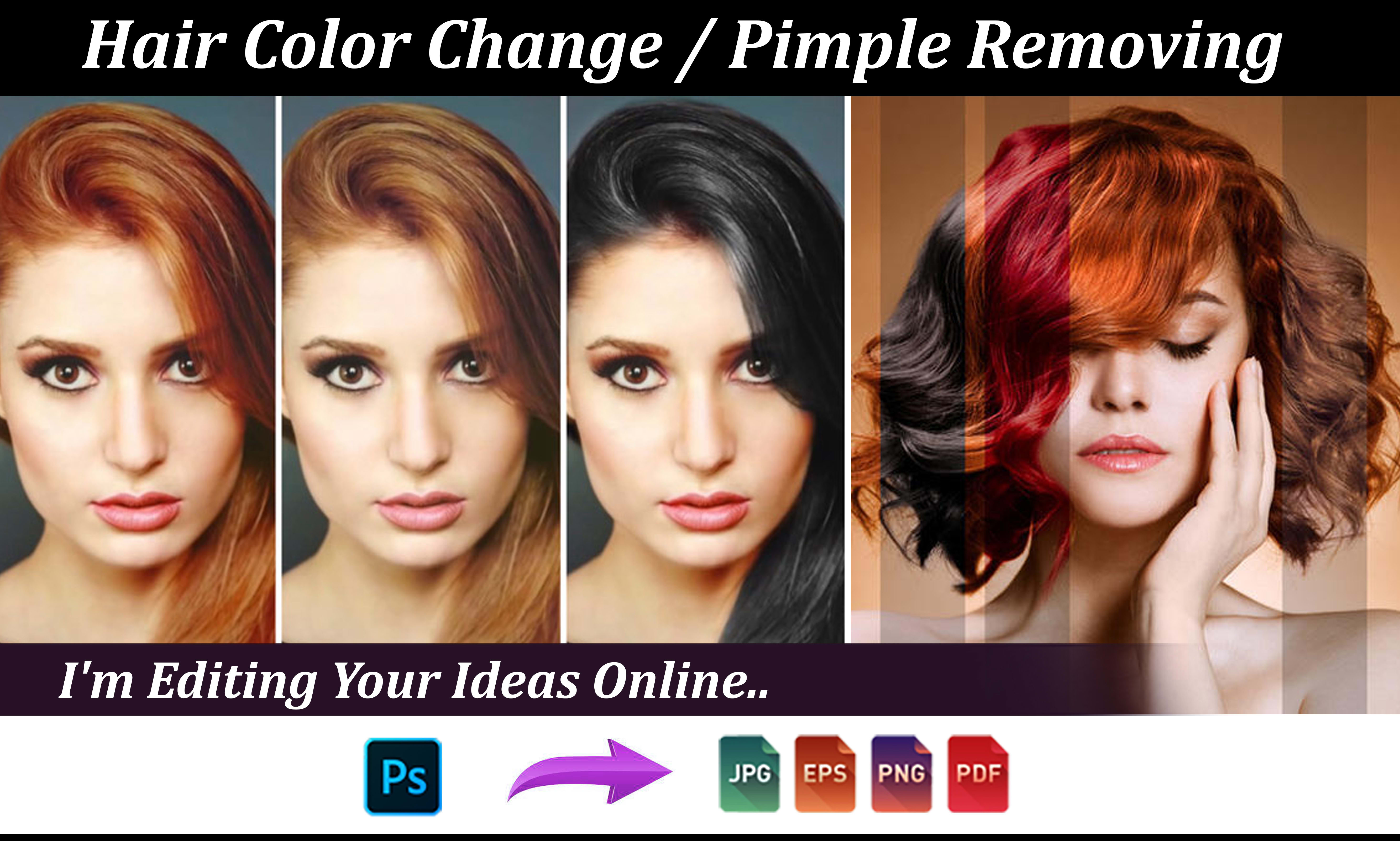 Do photoshop editing, pimple removing, hair color, background changing by  Damindacreation | Fiverr