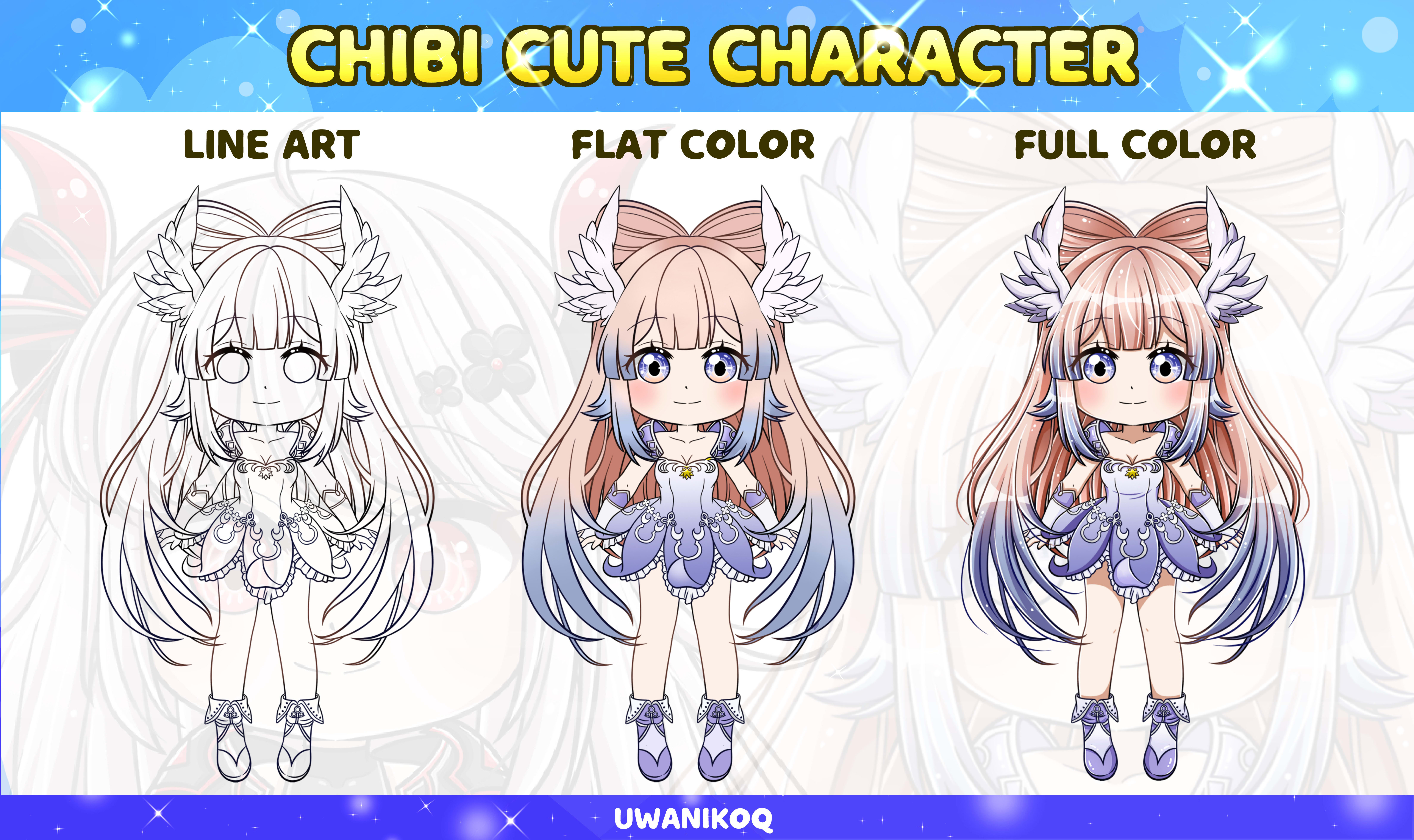 Chibi Anime Writing