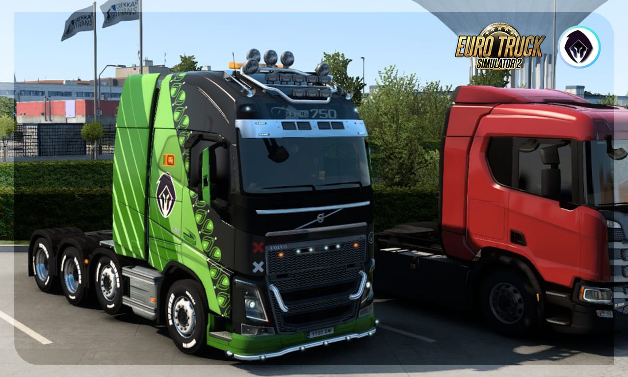Führen sie individuell gestaltete euro-truck-simulator-2-lackierungen durch
