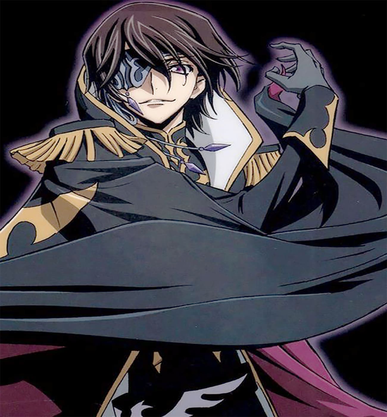 Premium AI Image  Lelouch Lamperouge cartoon character digital art