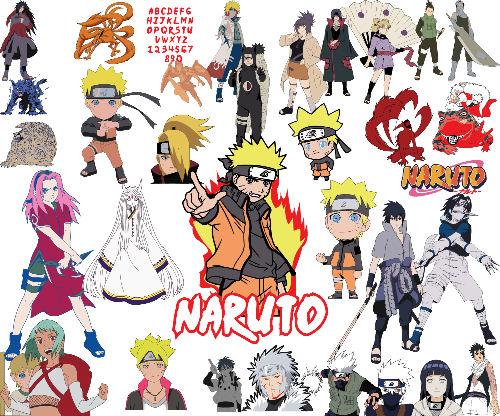 Naruto Svg Layered 