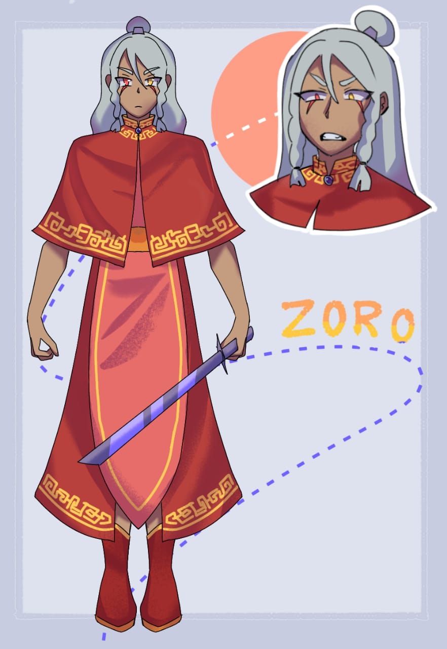 Draw a reference sheet with anime style by Dazaaiiii