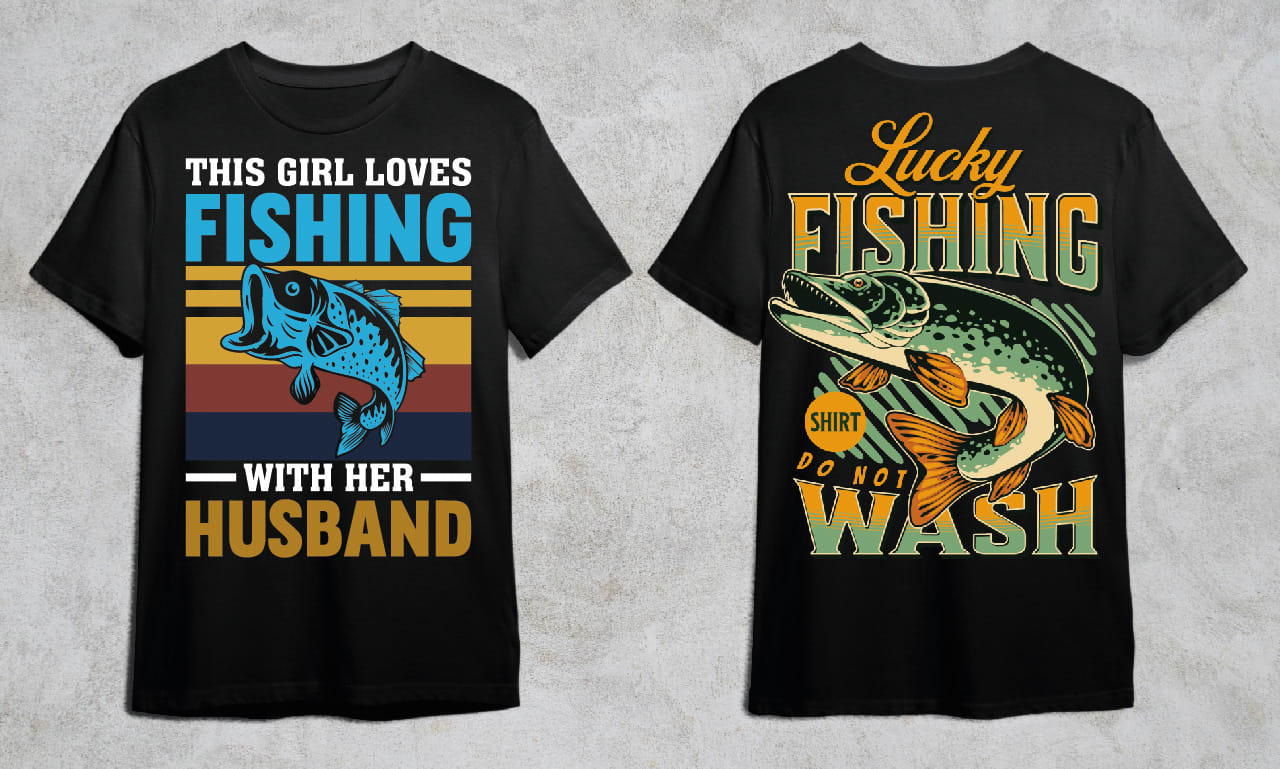 Custom His Her Name Bass Fishing T Shirts Matching Couple Fishing Shir –  ChipteeAmz